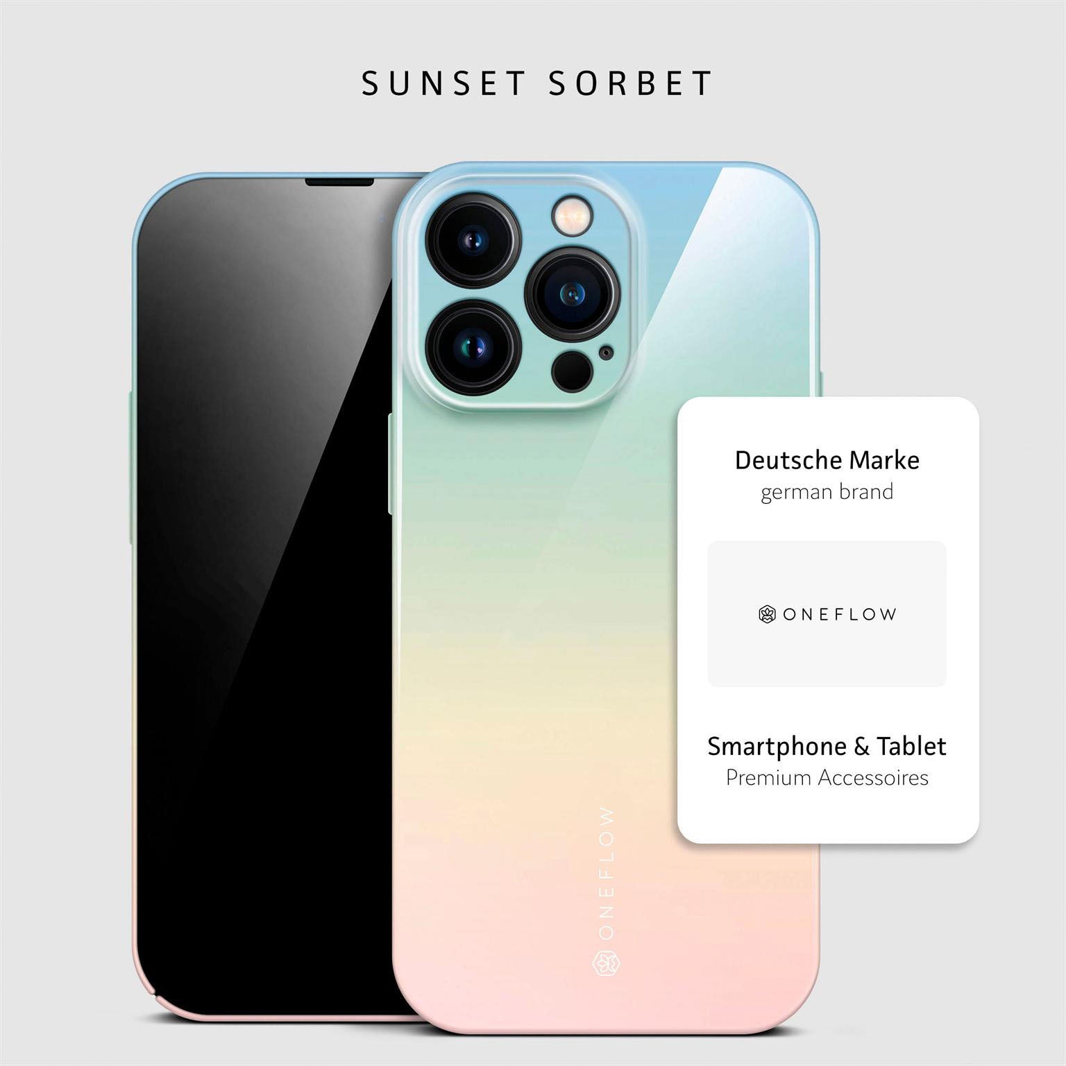 Splash Case für iPhone 14 Pro Max in der Farbe Sunset Sorbet (Mehrfarbig (bunt))