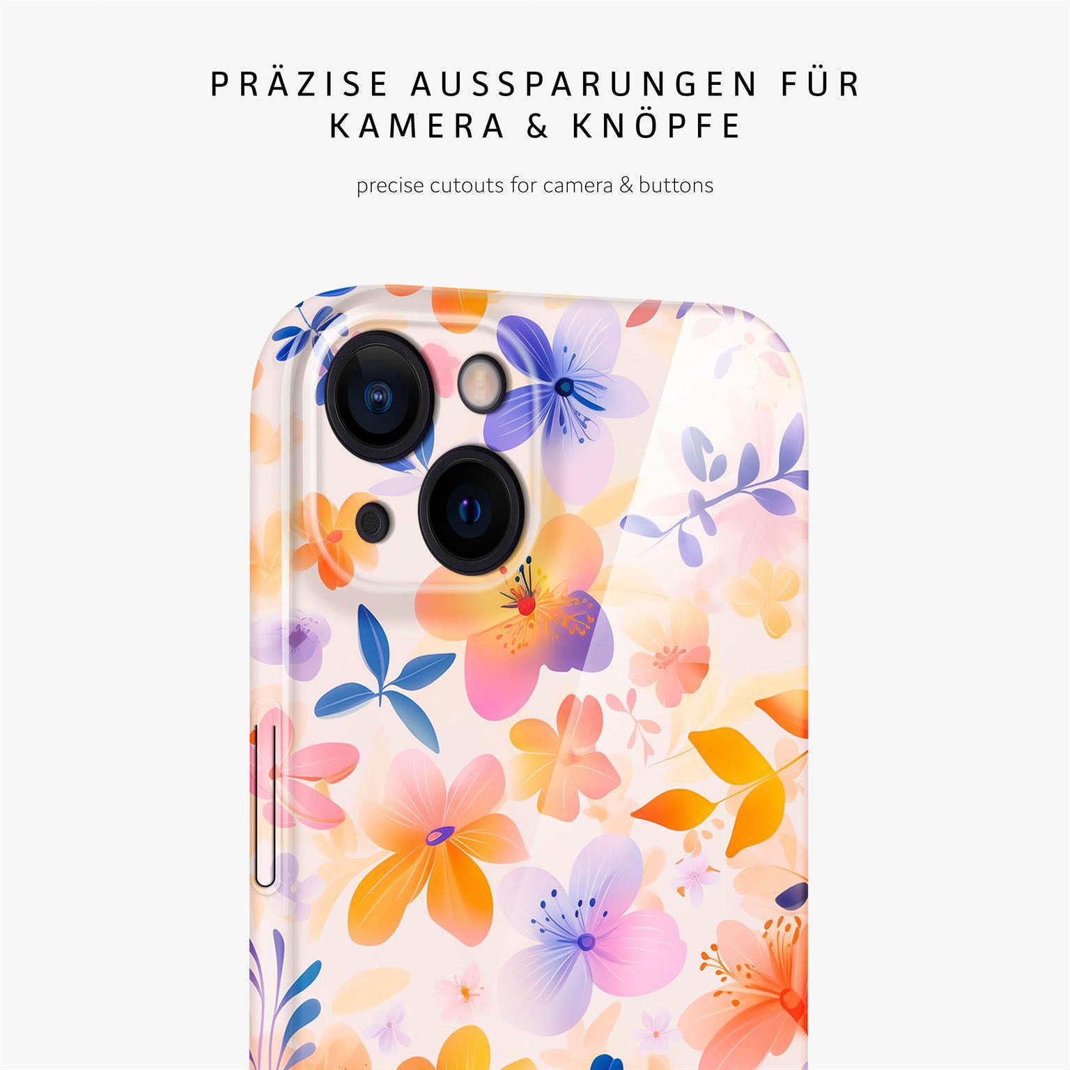 Flower Cover für iPhone 15 in der Farbe Floral Euphoria (Mehrfarbig (bunt))