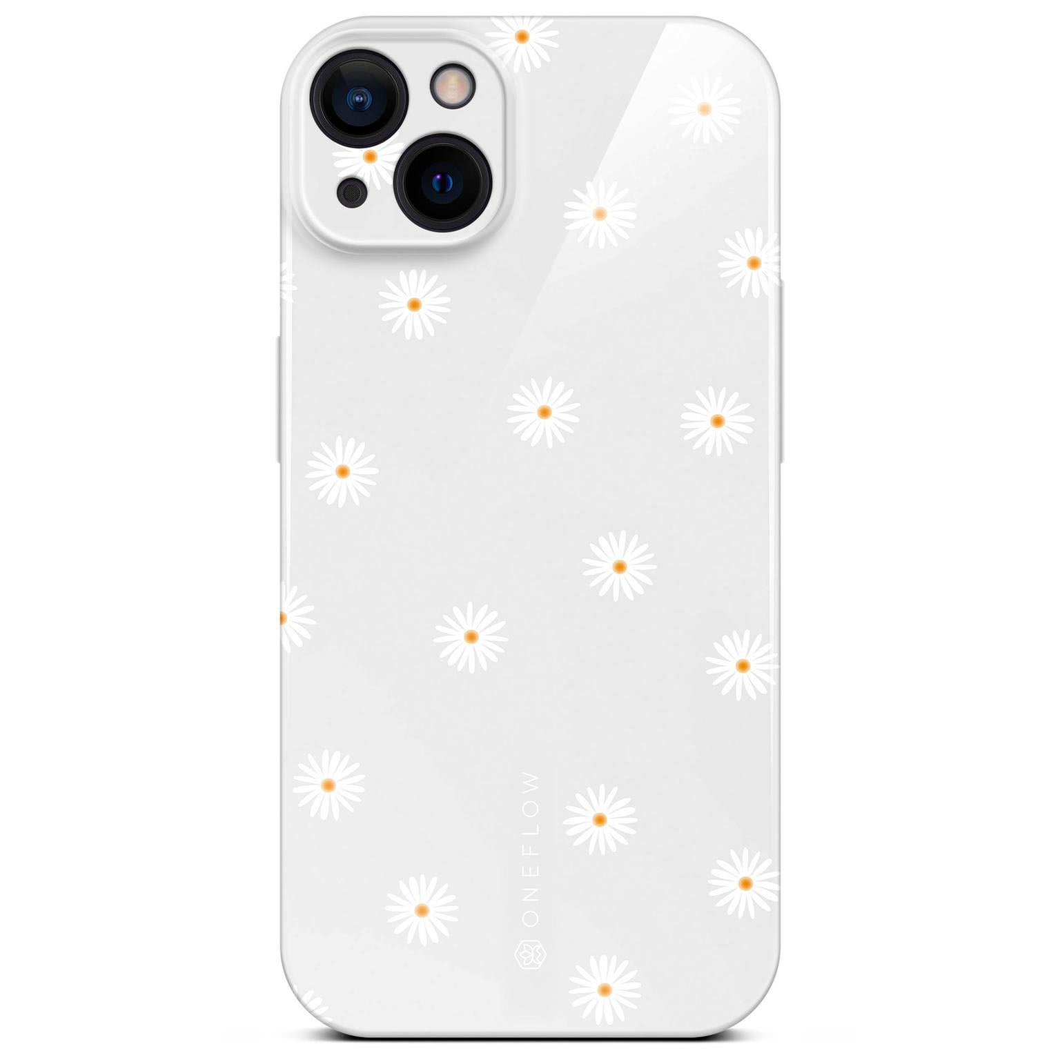 Splash Case für iPhone 15 in der Farbe Daisy Delight (Weiß)