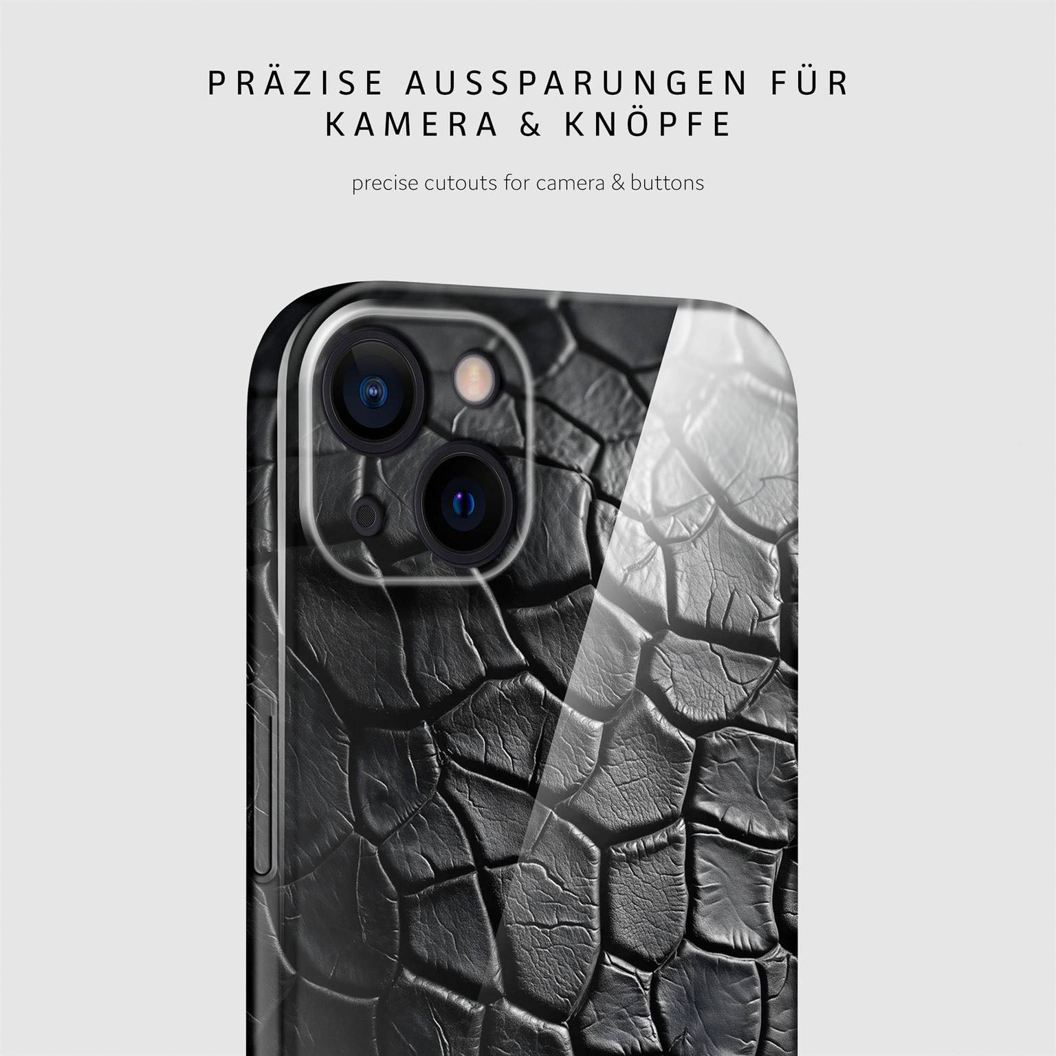 Wild Cover für iPhone 15 in der Farbe Luxury Croco (Schwarz)