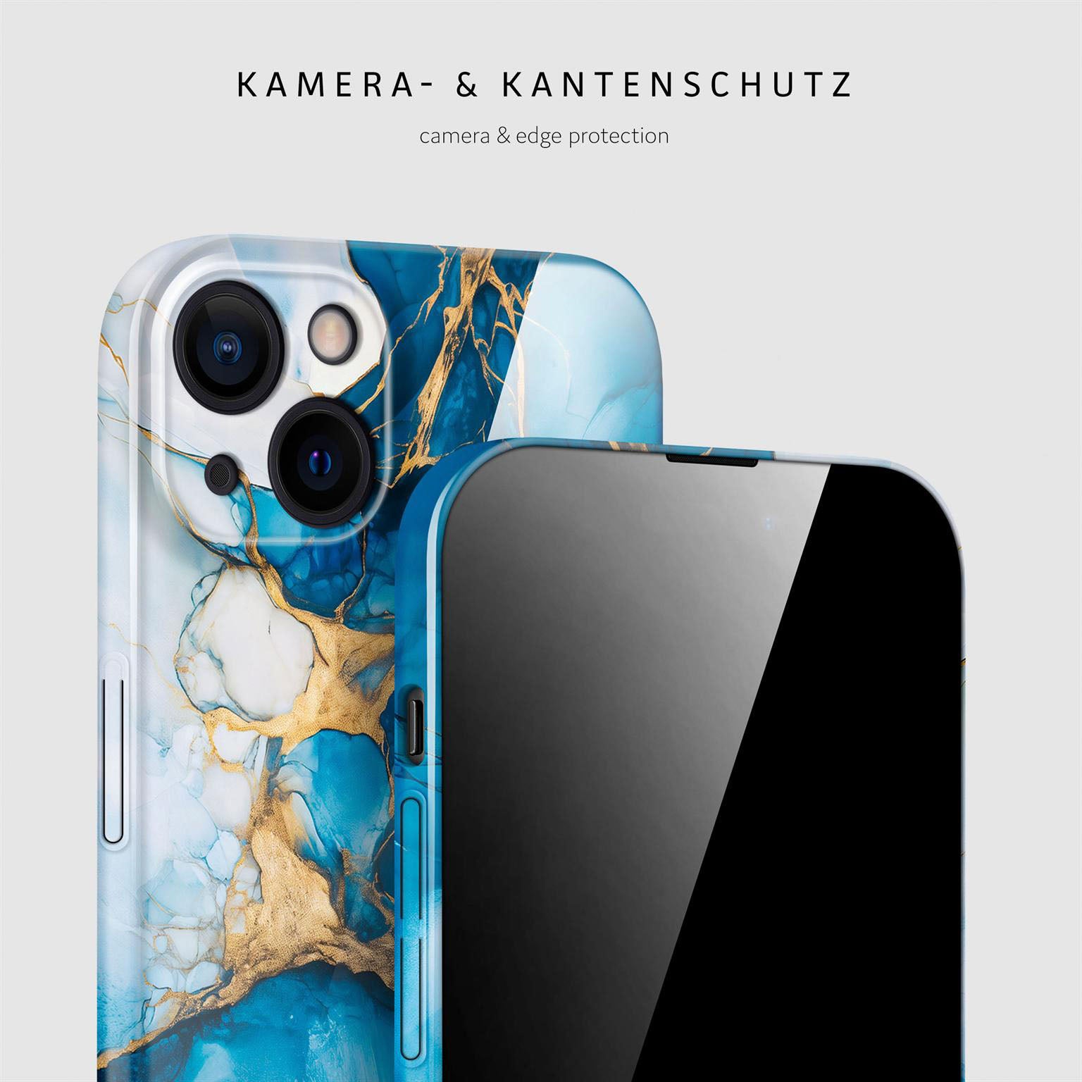 Bliss Cover für iPhone 15 in der Farbe Sapphire Dream (Blau)
