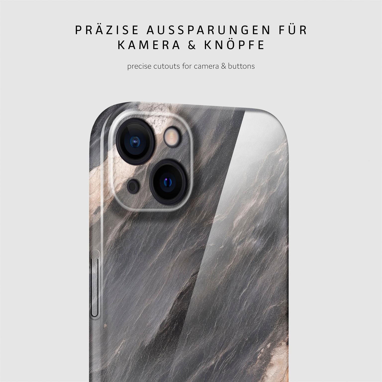 Bliss Cover für iPhone 15 in der Farbe Slate Horizon (Grau)