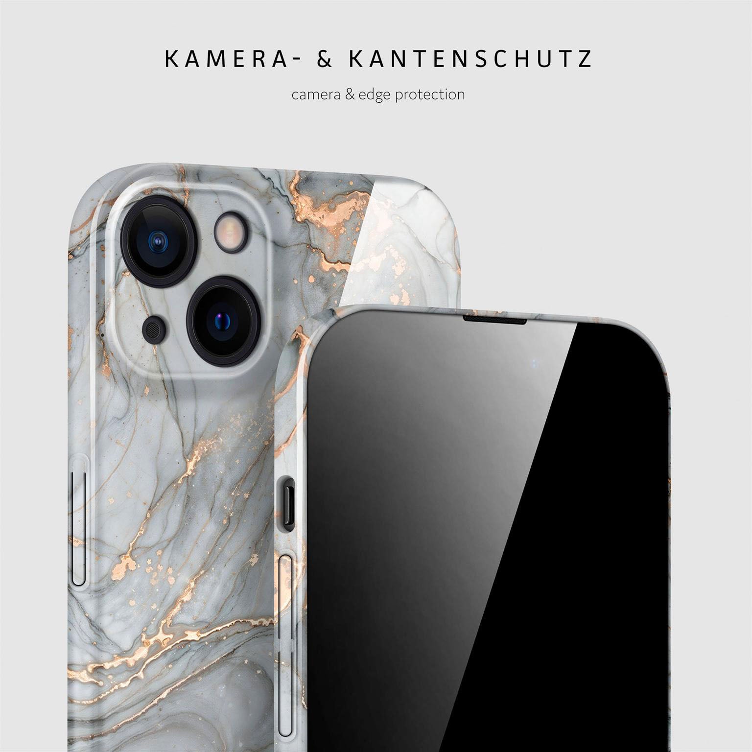 Bliss Cover für iPhone 15 in der Farbe Soft Granite (Grau)