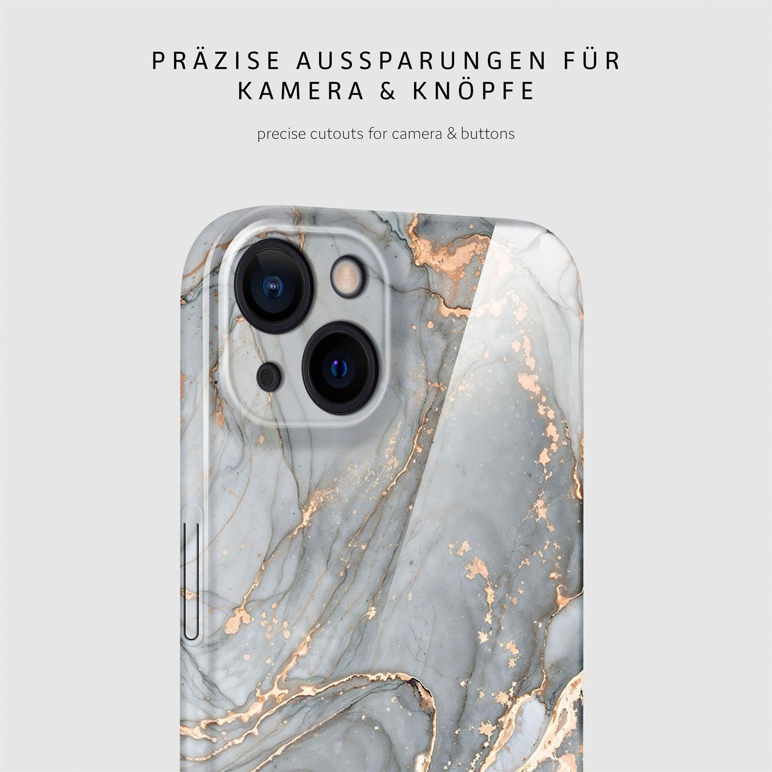 Bliss Cover für iPhone 15 in der Farbe Soft Granite (Grau)