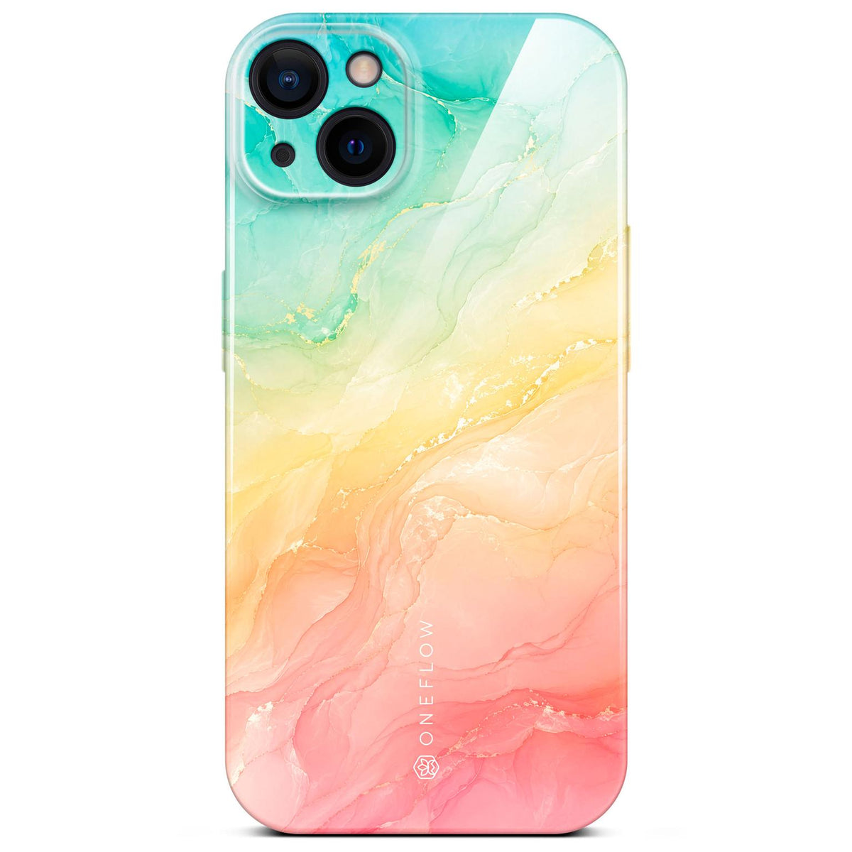 Bliss Cover für iPhone 15 in der Farbe Tropic Sunrise (Mehrfarbig (bunt))