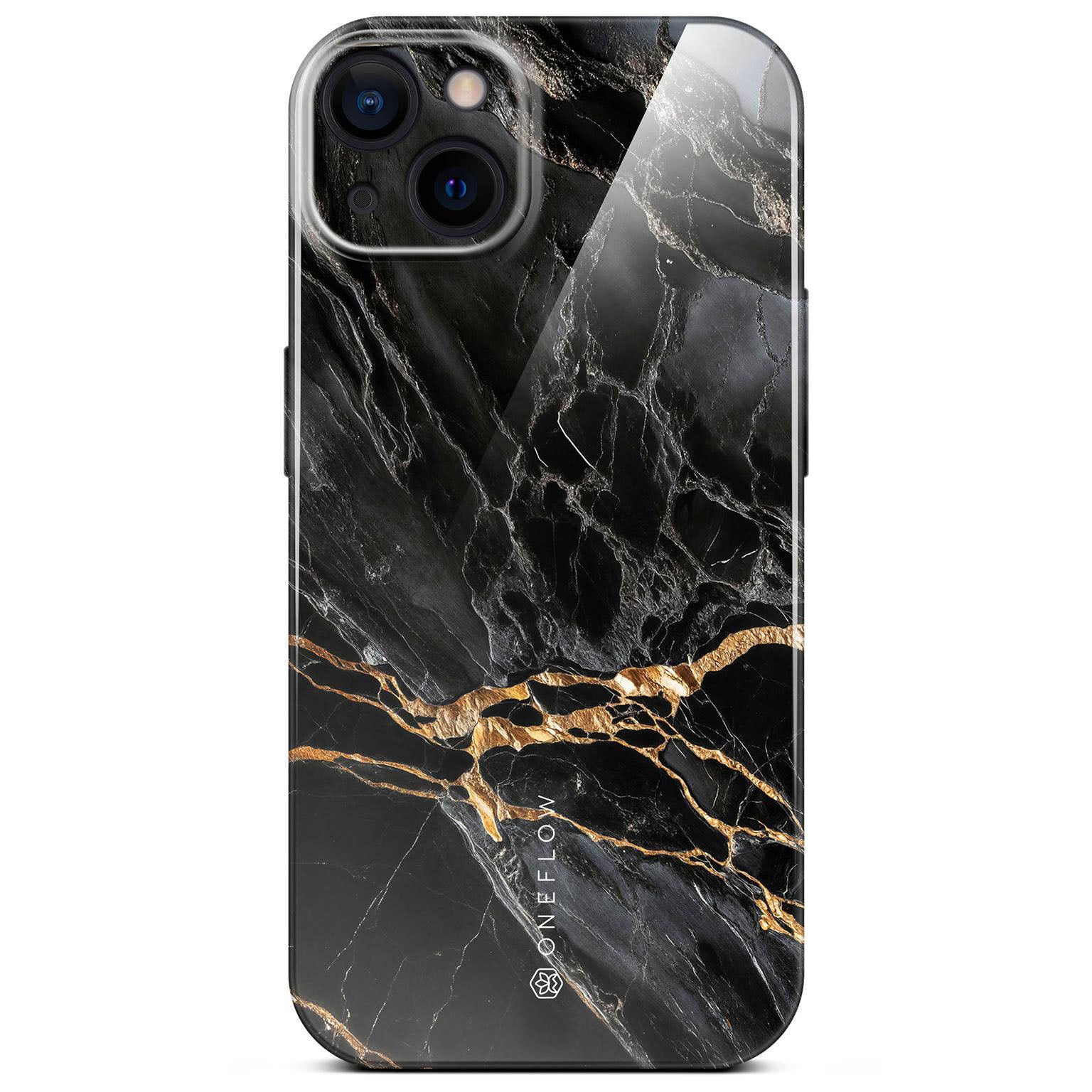 Bliss Cover für iPhone 15 in der Farbe Black Mirage (Schwarz)