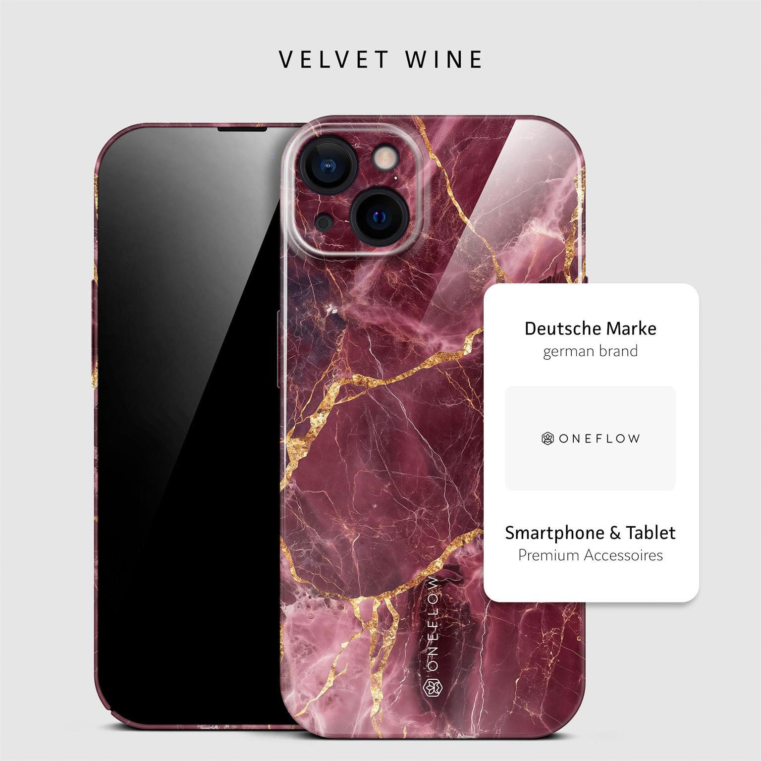 Bliss Cover für iPhone 15 in der Farbe Velvet Wine (Rot)