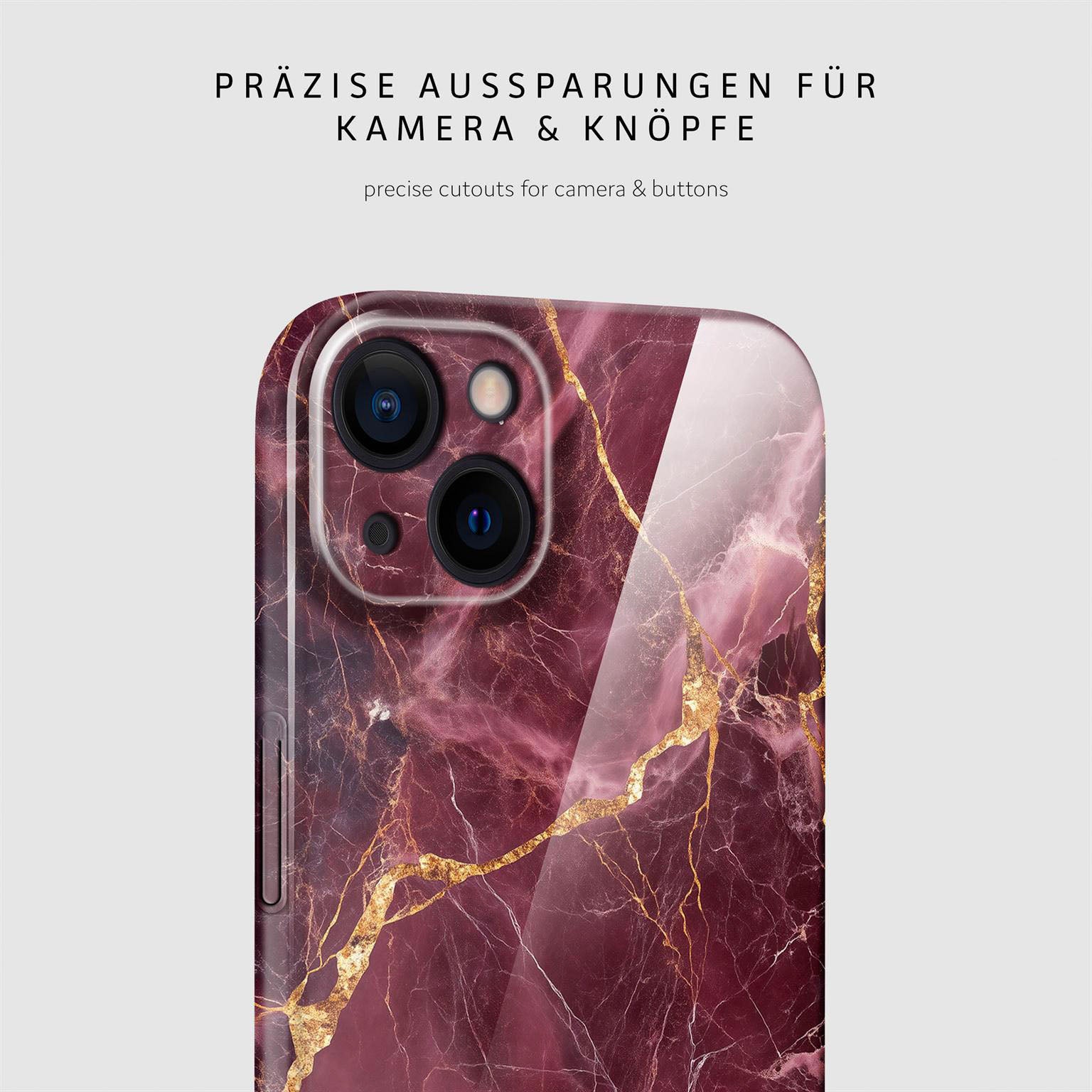 Bliss Cover für iPhone 15 in der Farbe Velvet Wine (Rot)