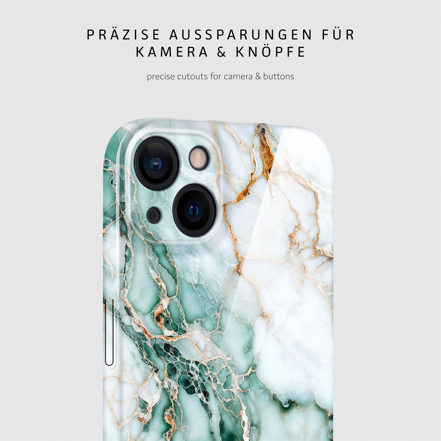 Bliss Cover für iPhone 15 in der Farbe Jade Cascade (Grün)