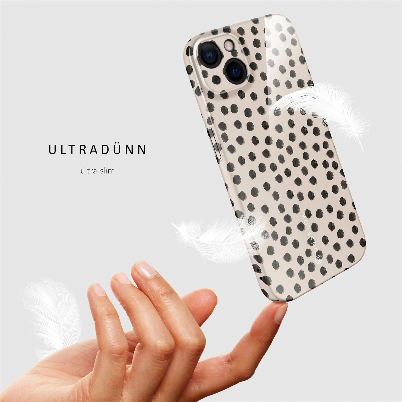 Splash Case für iPhone 15 in der Farbe Cookies & Cream (Braun / Beige)