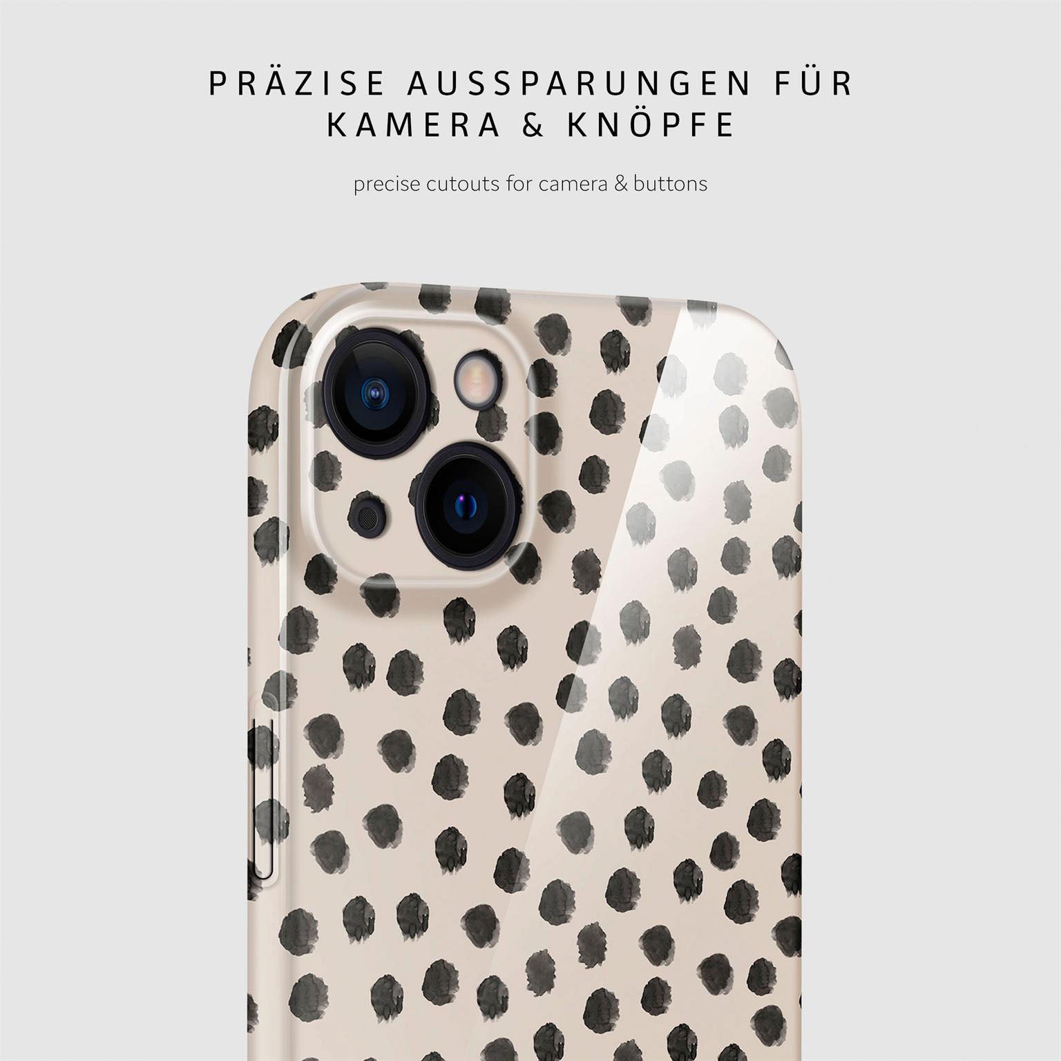 Splash Case für iPhone 15 in der Farbe Cookies & Cream (Braun / Beige)