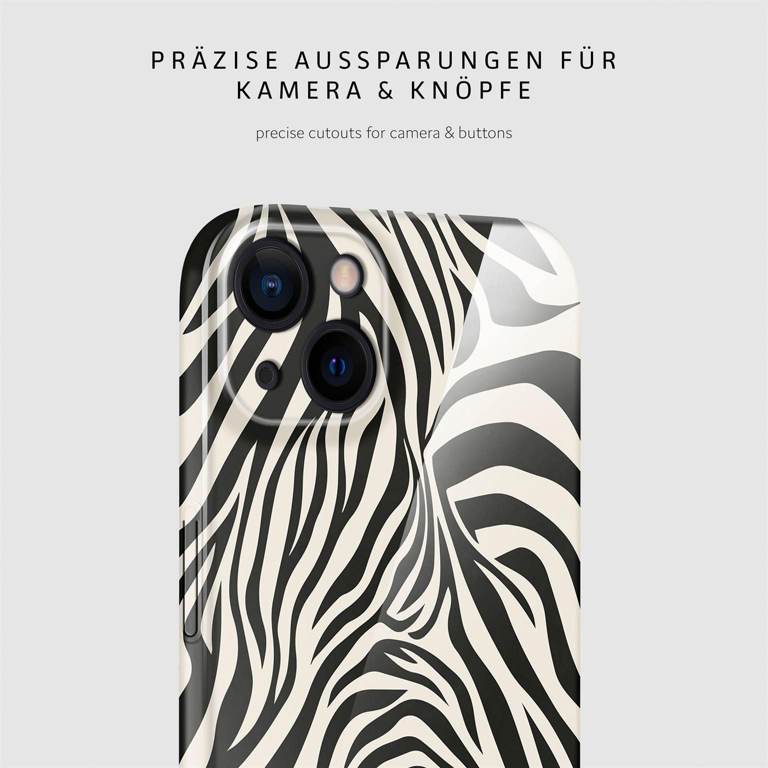 Wild Cover für iPhone 15 in der Farbe Electric Zebra (Mehrfarbig)