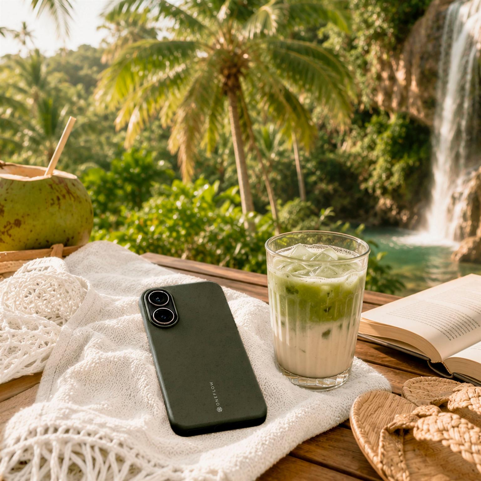 Sama Sama Case für iPhone 15 Pro in der Farbe JAVA (Grün)