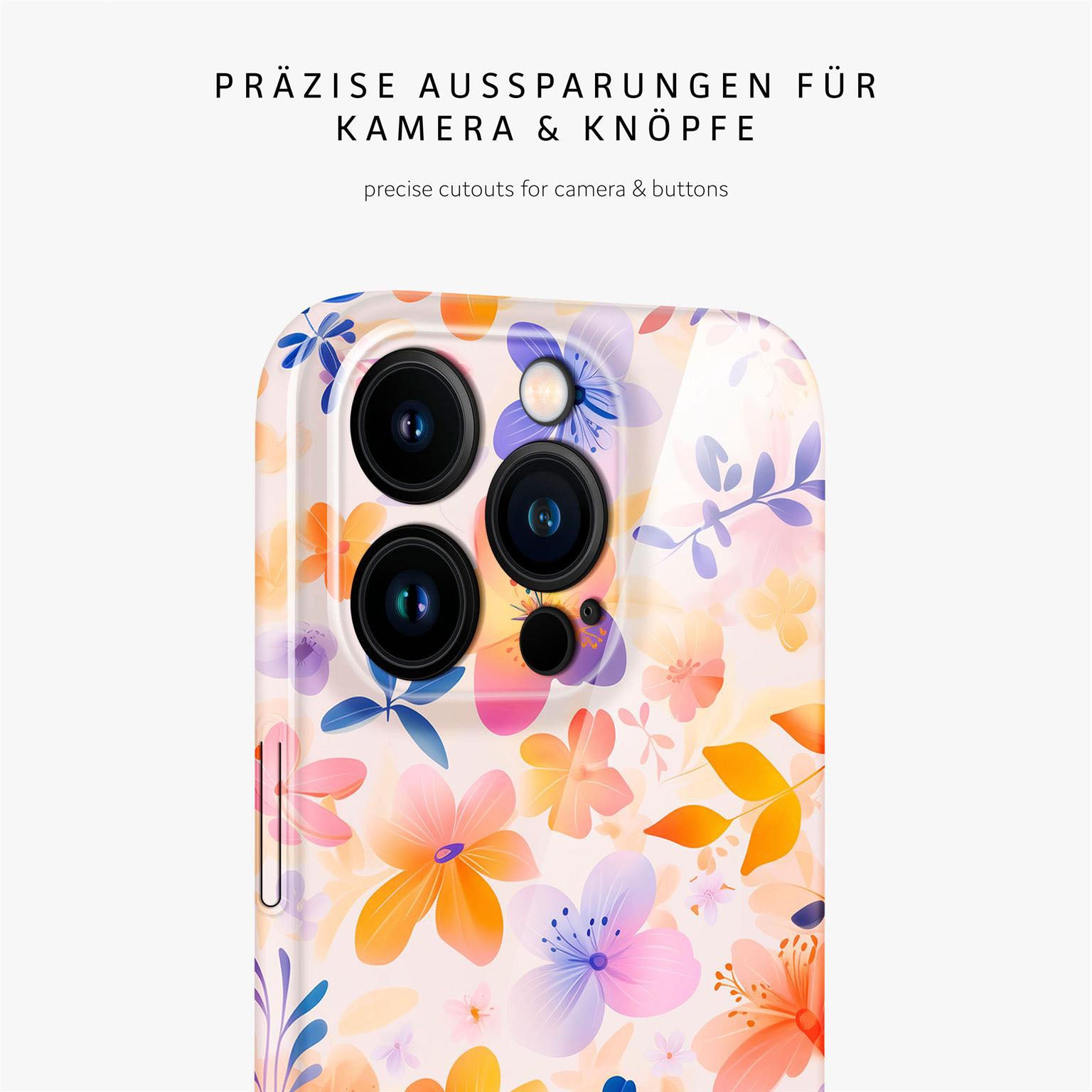 Flower Cover für iPhone 15 Pro in der Farbe Floral Euphoria (Mehrfarbig (bunt))