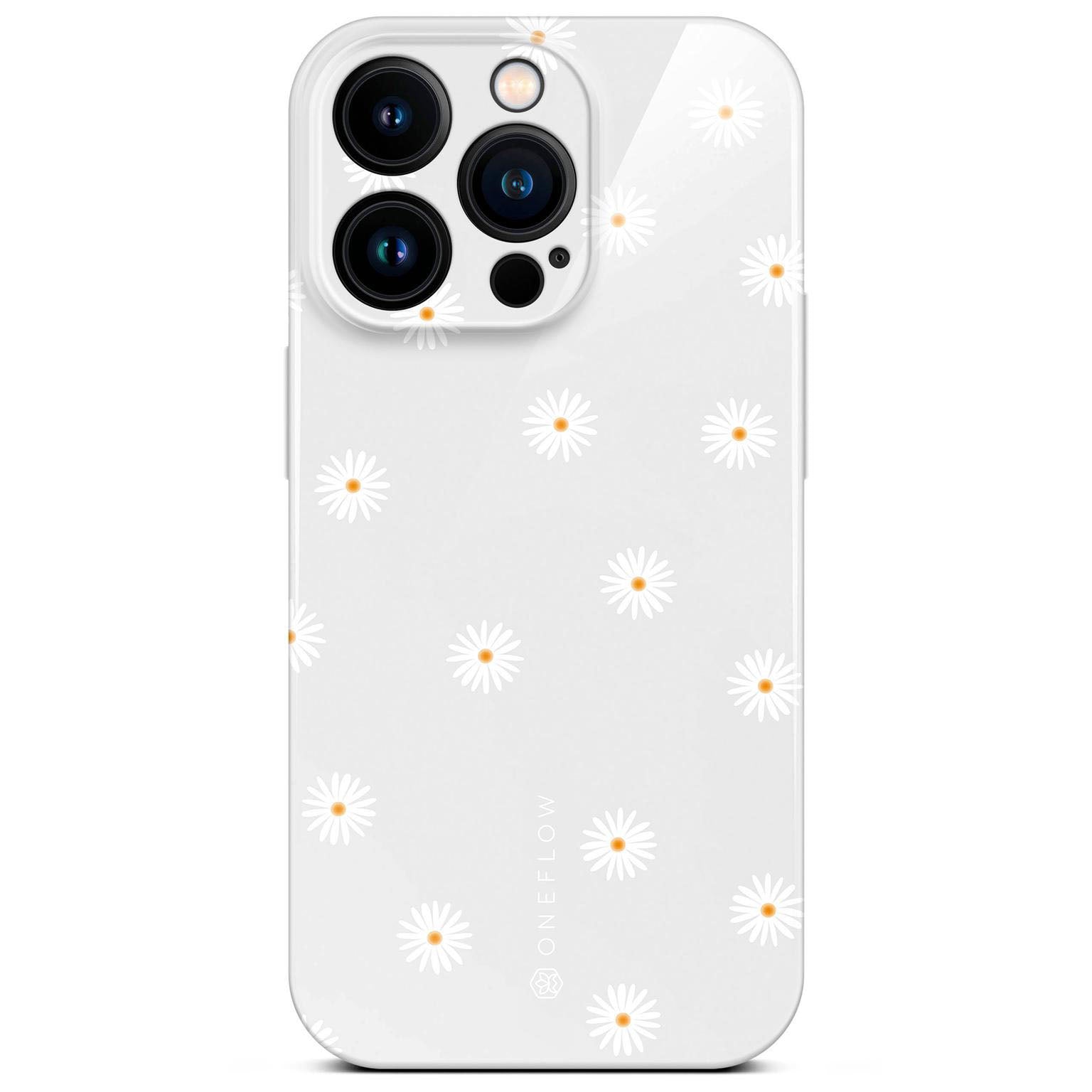 Splash Case für iPhone 15 Pro in der Farbe Daisy Delight (Weiß)