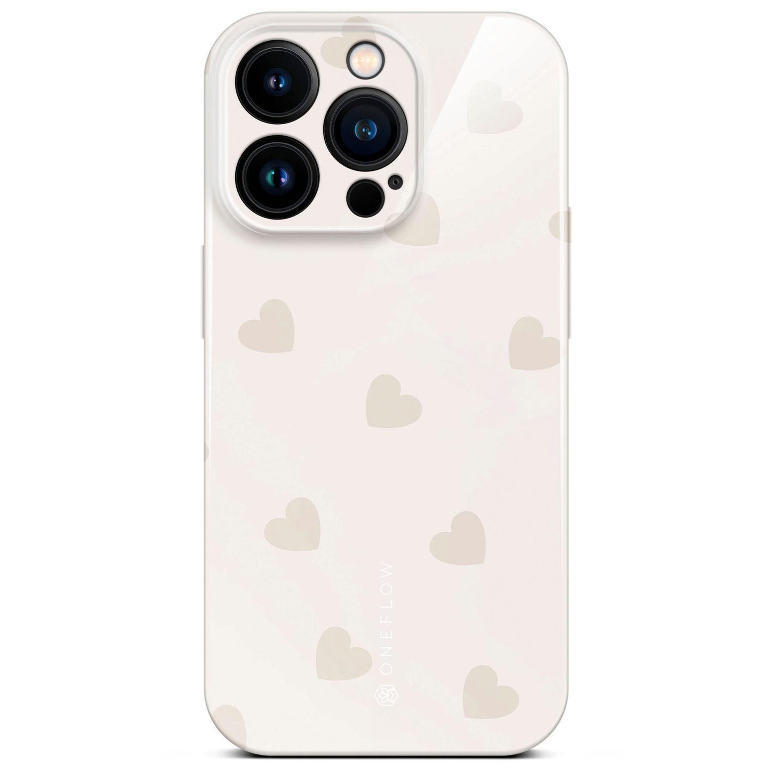 Splash Case für iPhone 15 Pro in der Farbe Latte Love (Braun / Beige)