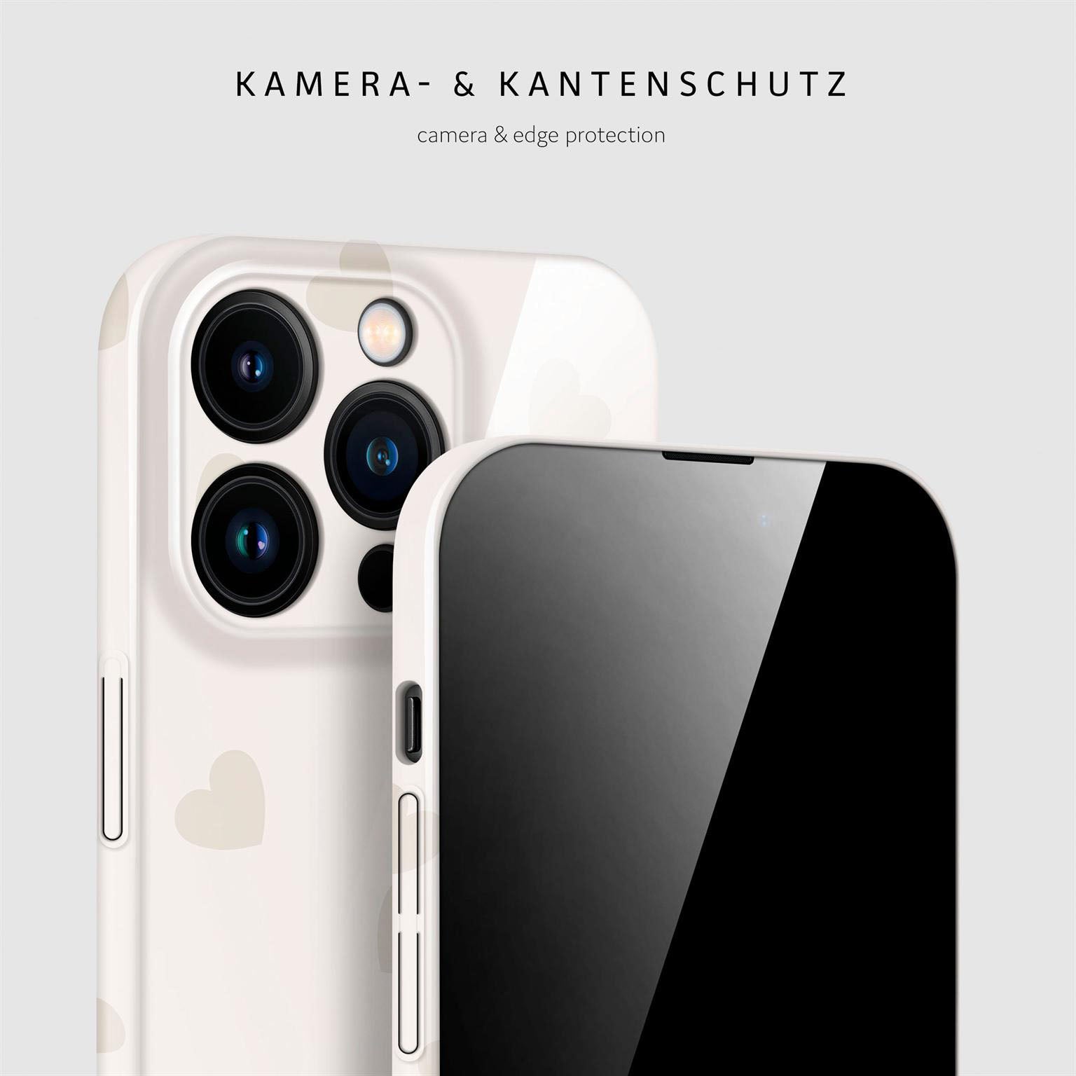 Splash Case für iPhone 15 Pro in der Farbe Latte Love (Braun / Beige)