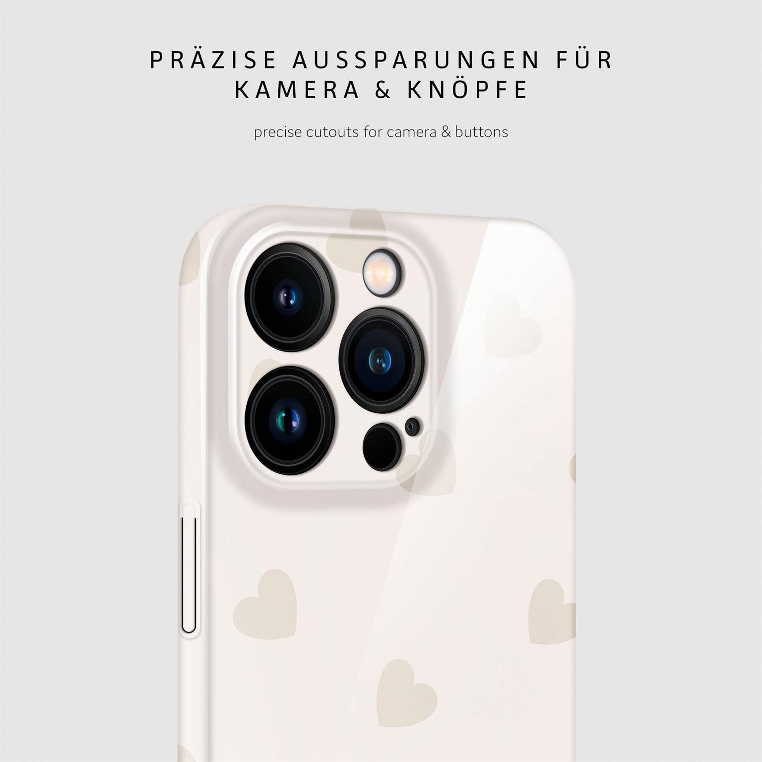 Splash Case für iPhone 15 Pro in der Farbe Latte Love (Braun / Beige)