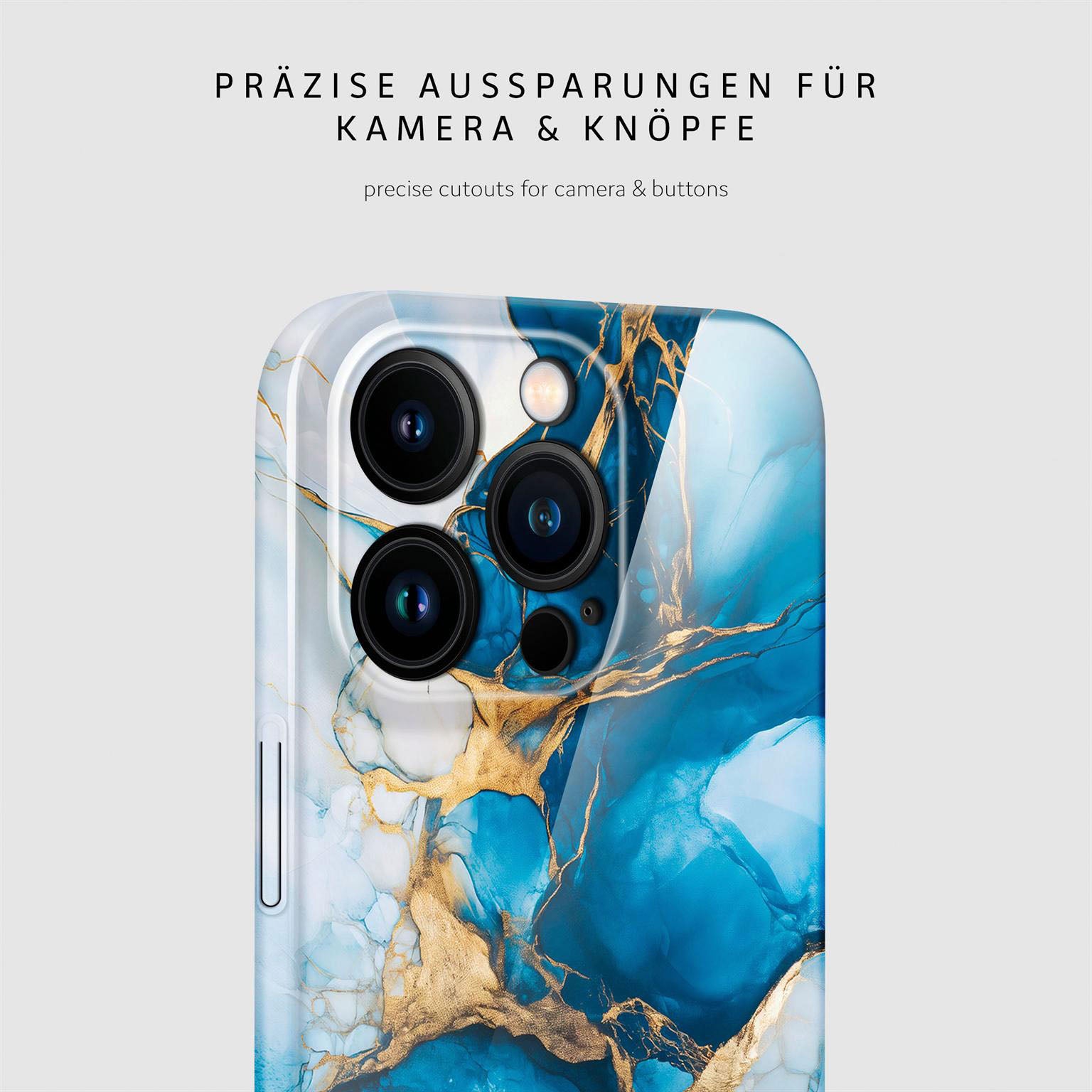 Bliss Cover für iPhone 15 Pro in der Farbe Sapphire Dream (Blau)