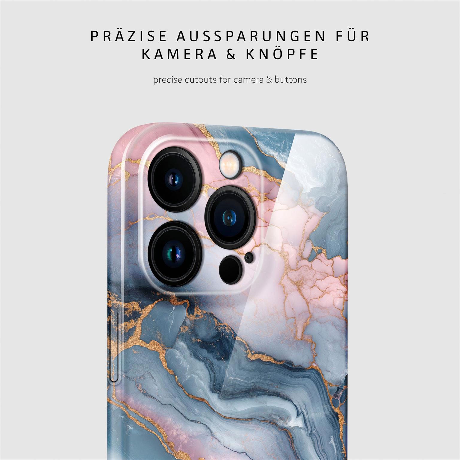 Bliss Cover für iPhone 15 Pro in der Farbe Aurora Lagoon (Mehrfarbig (bunt))
