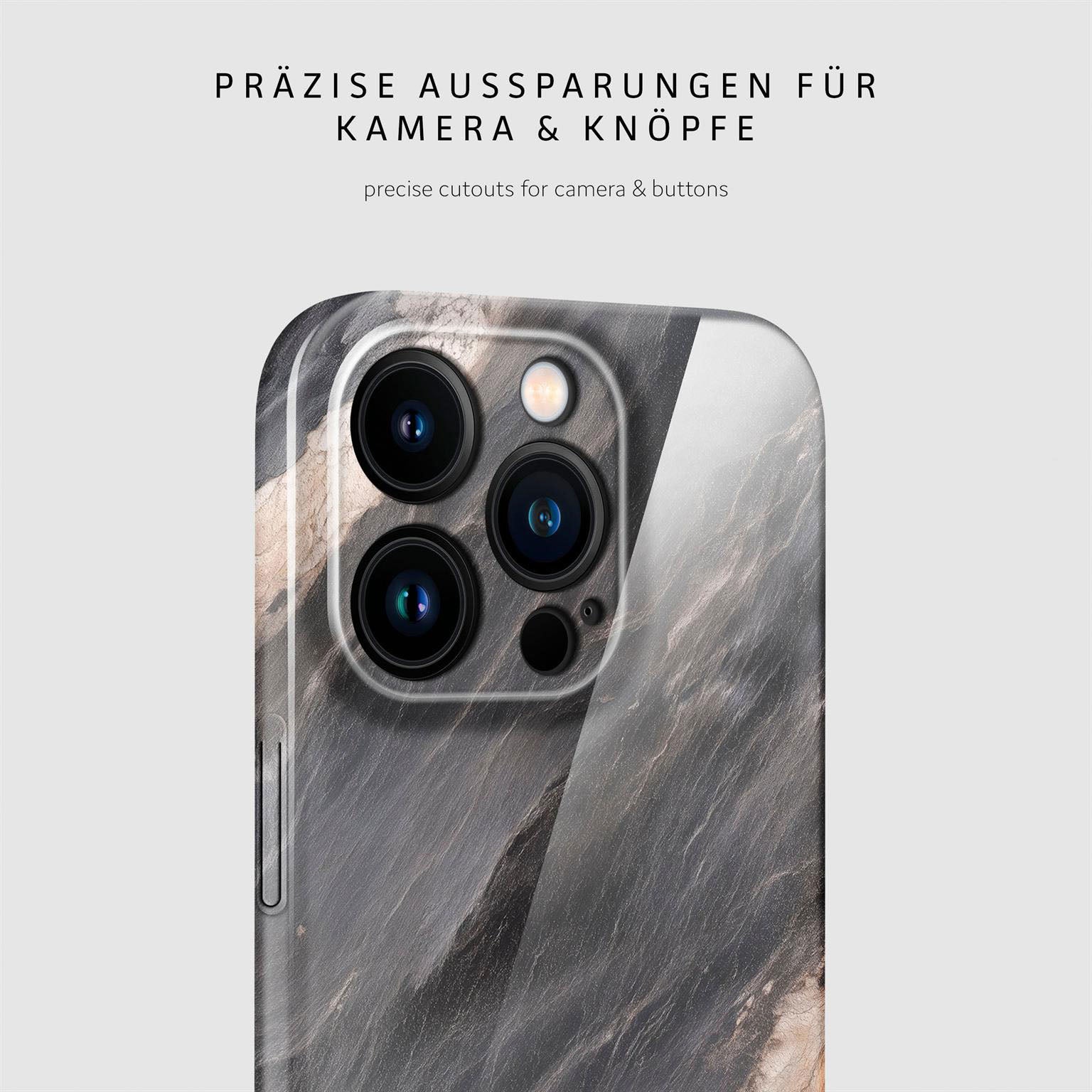 Bliss Cover für iPhone 15 Pro in der Farbe Slate Horizon (Grau)