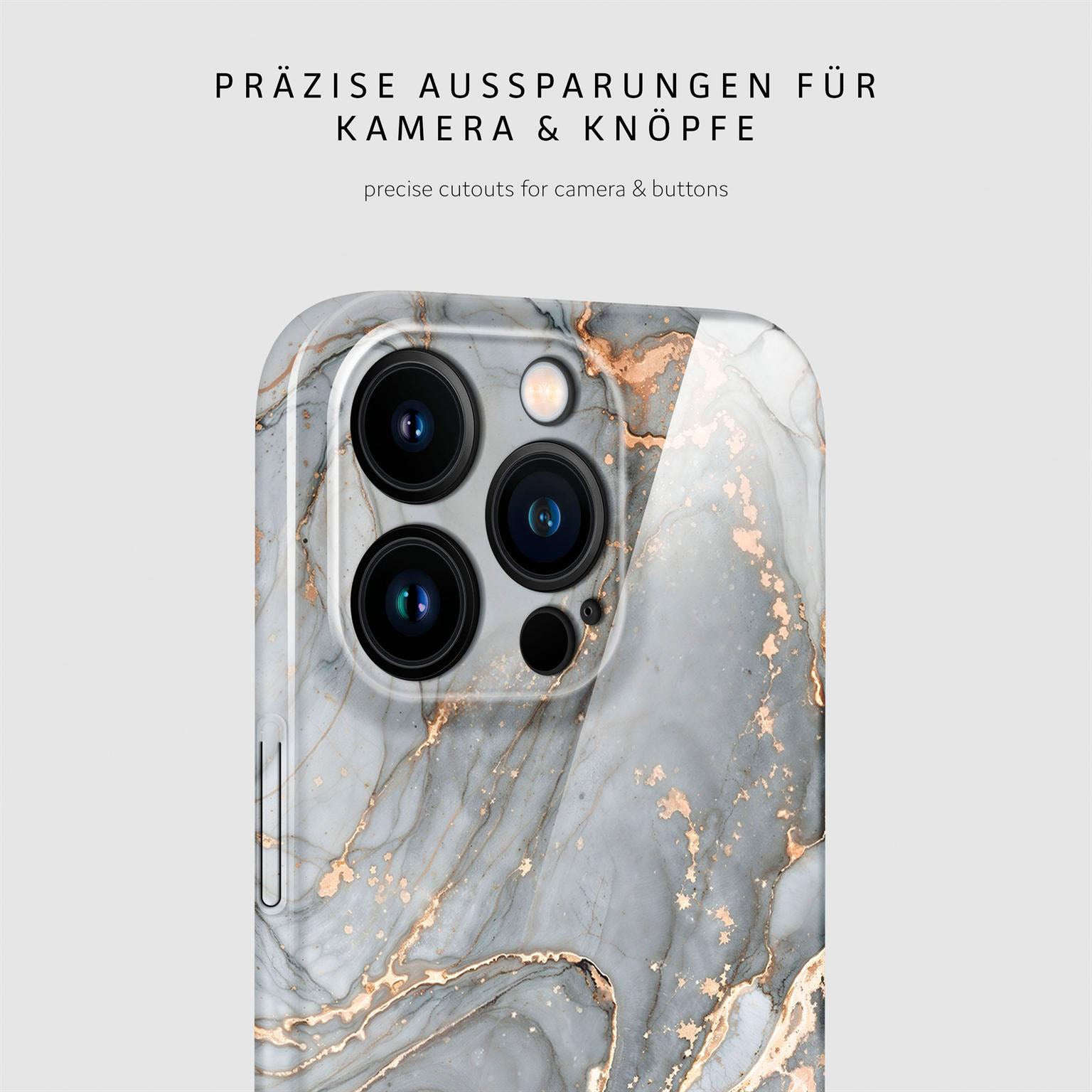 Bliss Cover für iPhone 15 Pro in der Farbe Soft Granite (Grau)