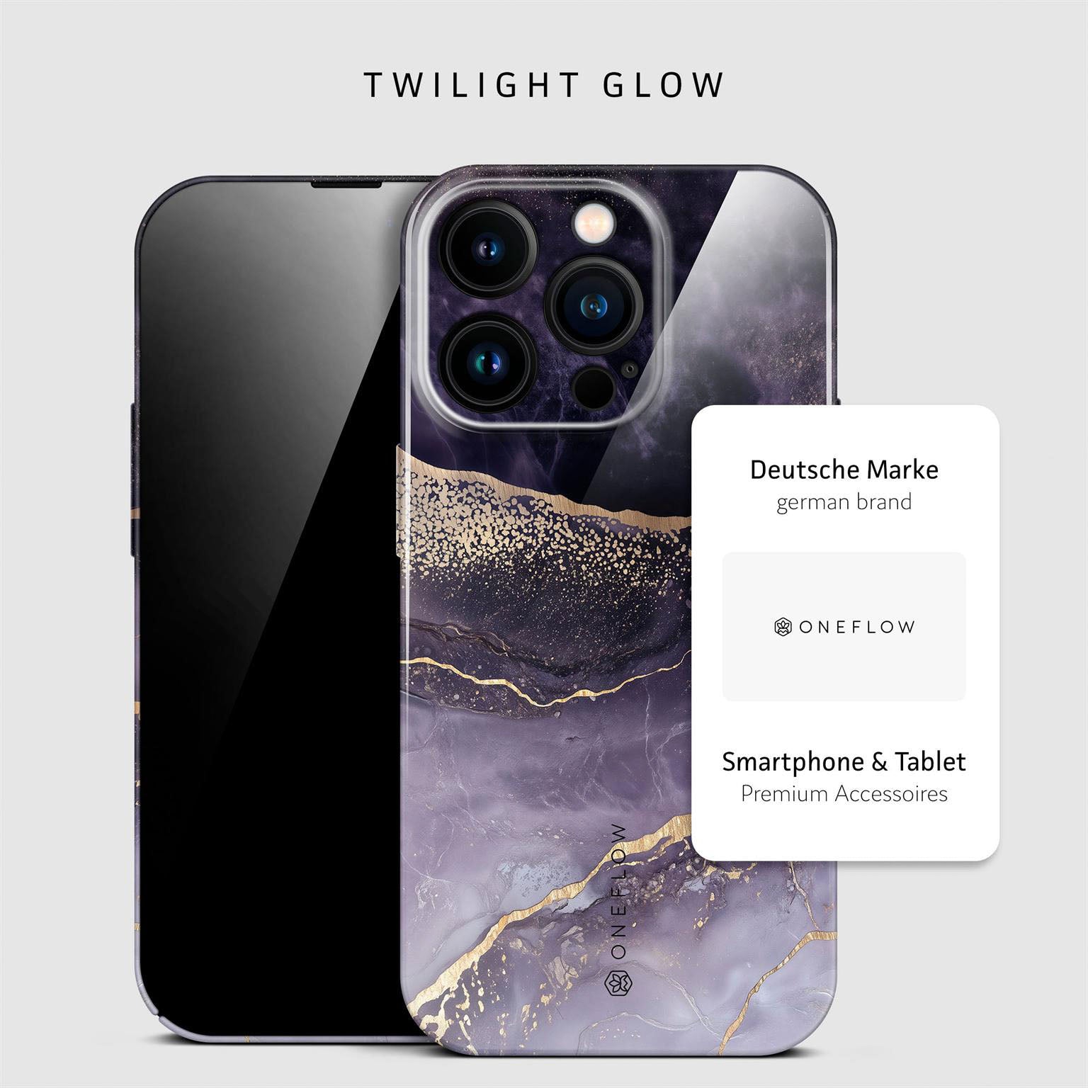 Bliss Cover für iPhone 15 Pro in der Farbe Twilight Glow (Lila / Violett)