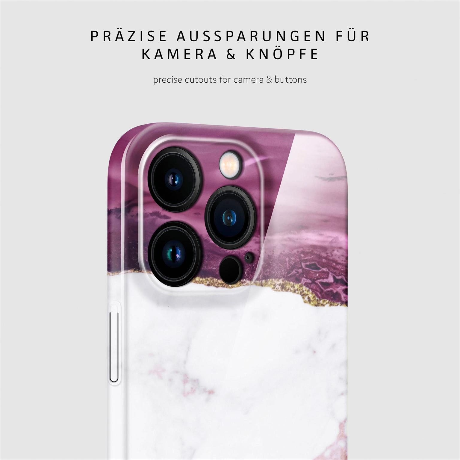 Bliss Cover für iPhone 15 Pro in der Farbe Velvet Kiss (Rosa / Pink)