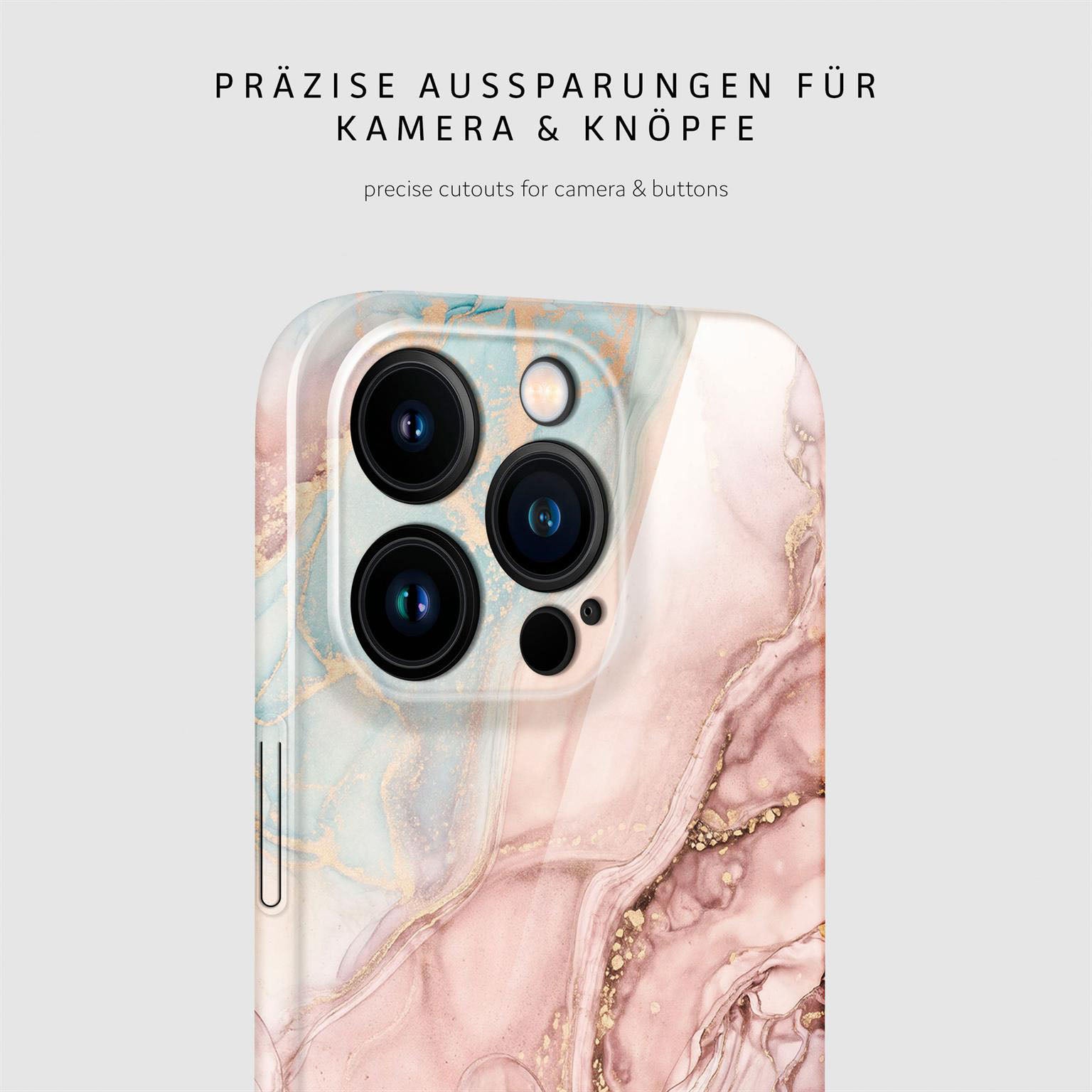 Bliss Cover für iPhone 15 Pro in der Farbe Rose Serenity (Rosa / Pink)