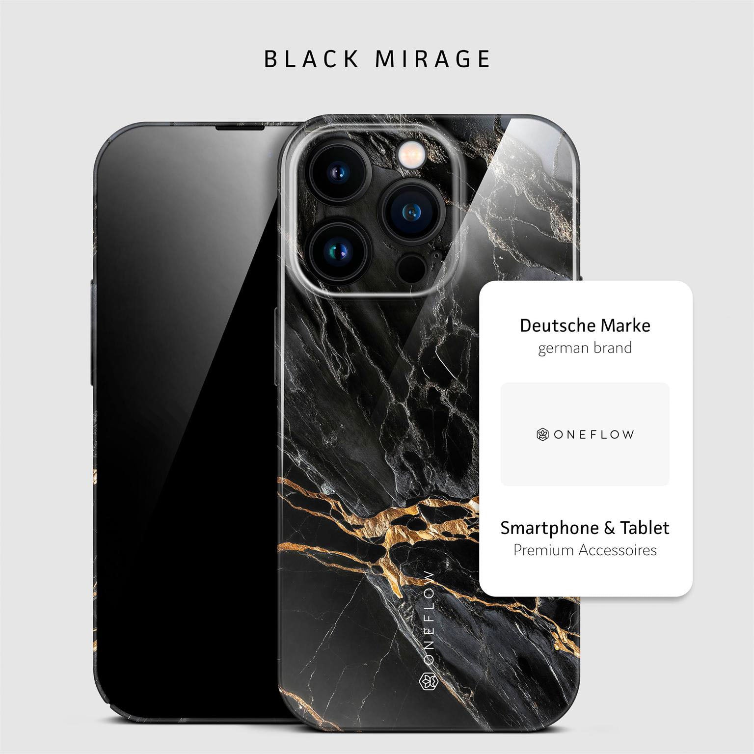 Bliss Cover für iPhone 15 Pro in der Farbe Black Mirage (Schwarz)