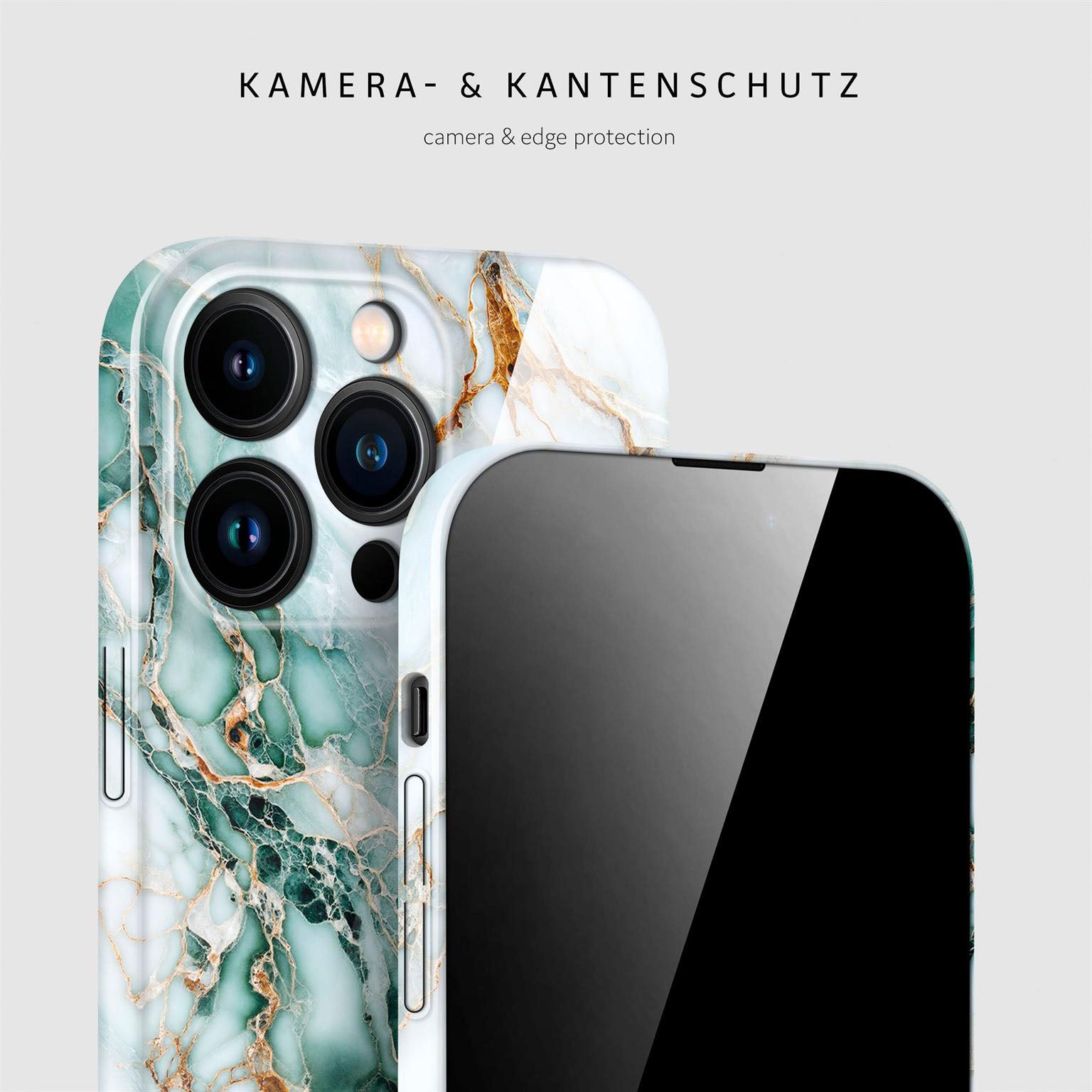 Bliss Cover für iPhone 15 Pro in der Farbe Jade Cascade (Grün)