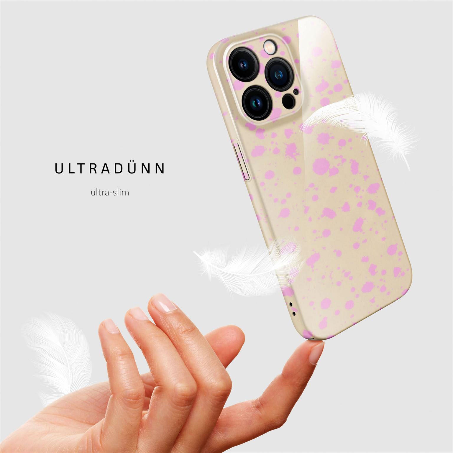 Splash Case für iPhone 15 Pro in der Farbe Blush Pop (Rosa / Pink)