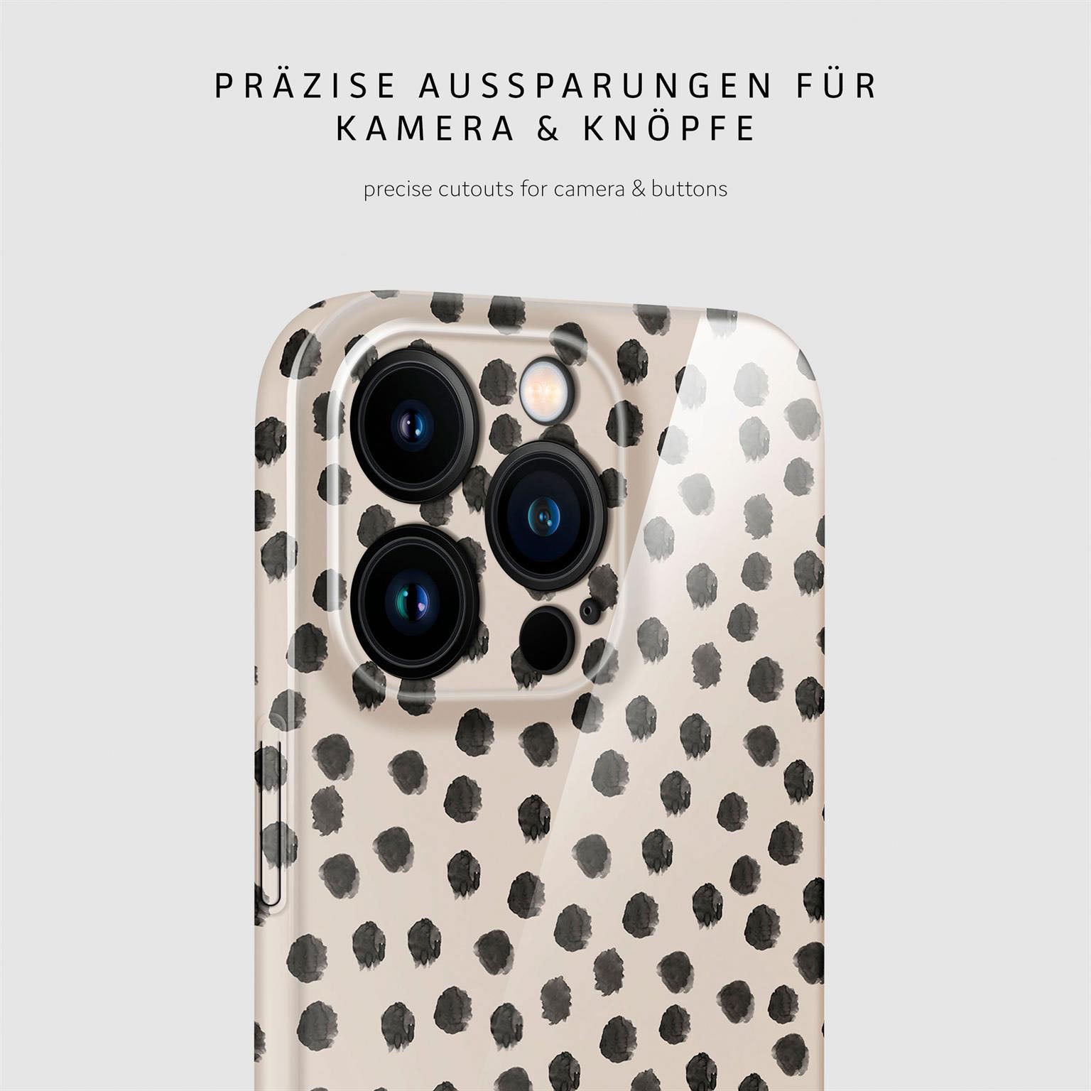Splash Case für iPhone 15 Pro in der Farbe Cookies & Cream (Braun / Beige)