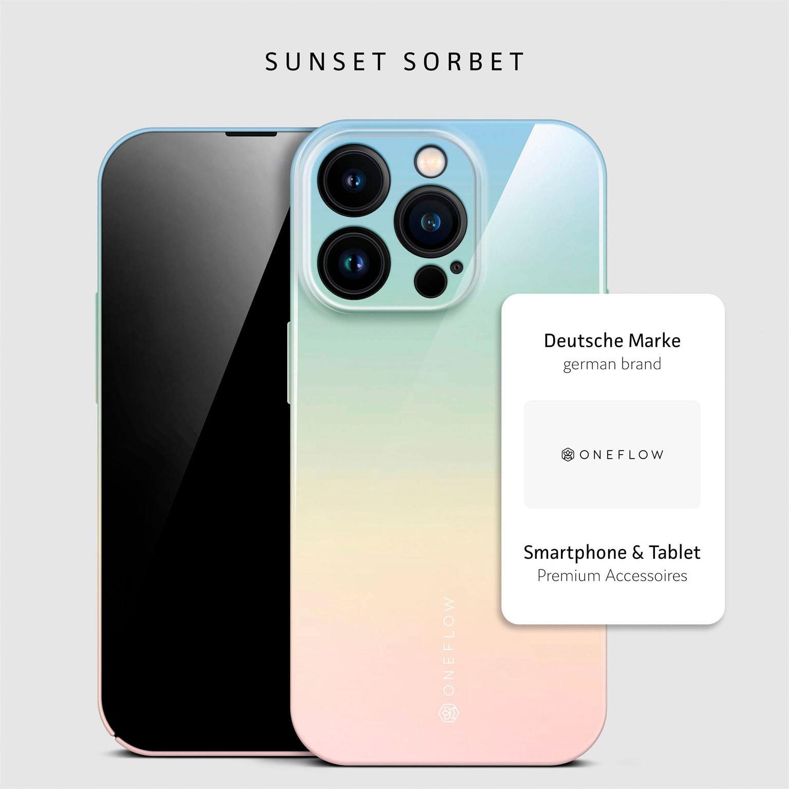 Splash Case für iPhone 15 Pro in der Farbe Sunset Sorbet (Mehrfarbig (bunt))