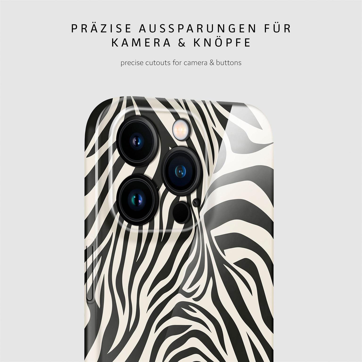 Wild Cover für iPhone 15 Pro in der Farbe Electric Zebra (Mehrfarbig)