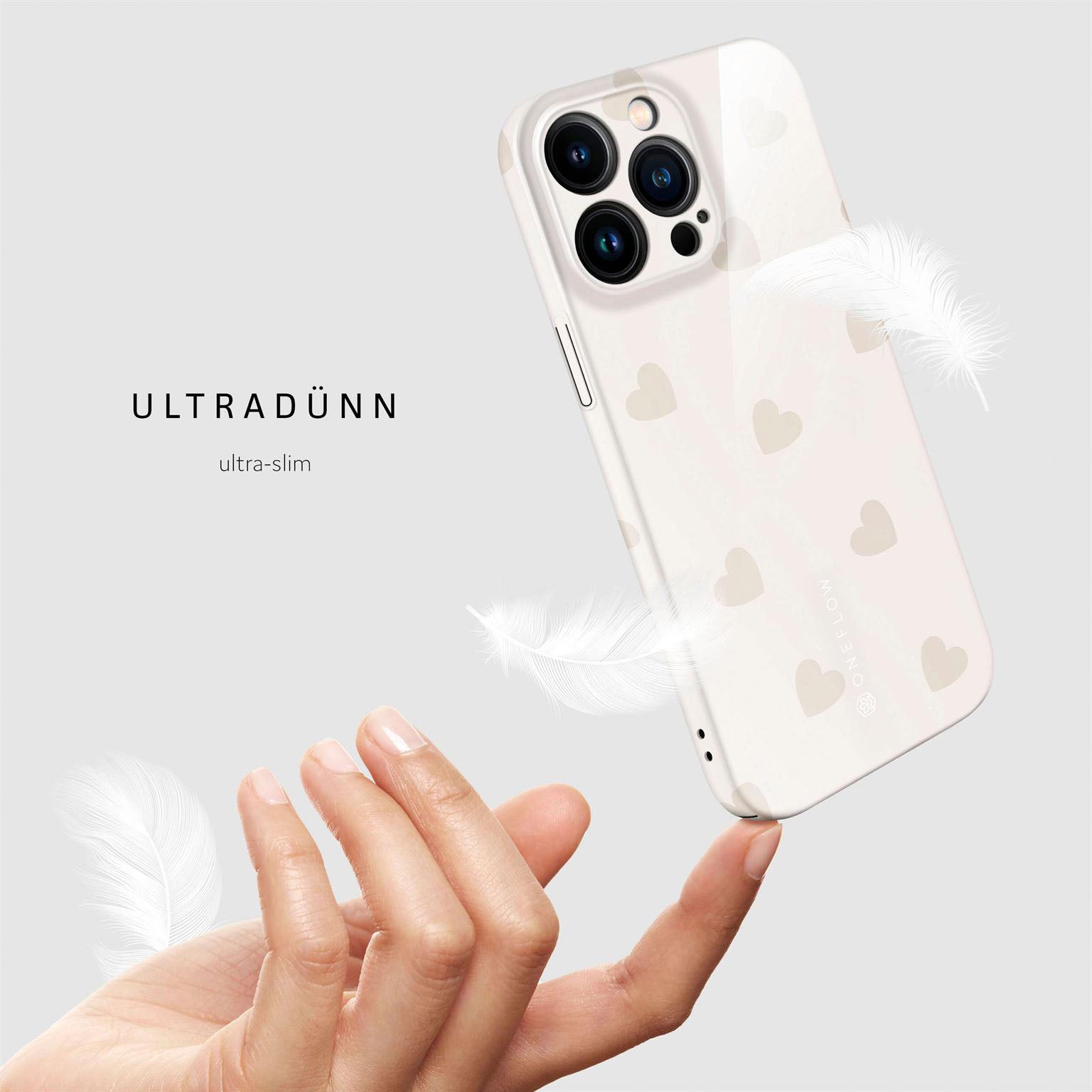 Splash Case für iPhone 15 Pro Max in der Farbe Latte Love (Braun / Beige)