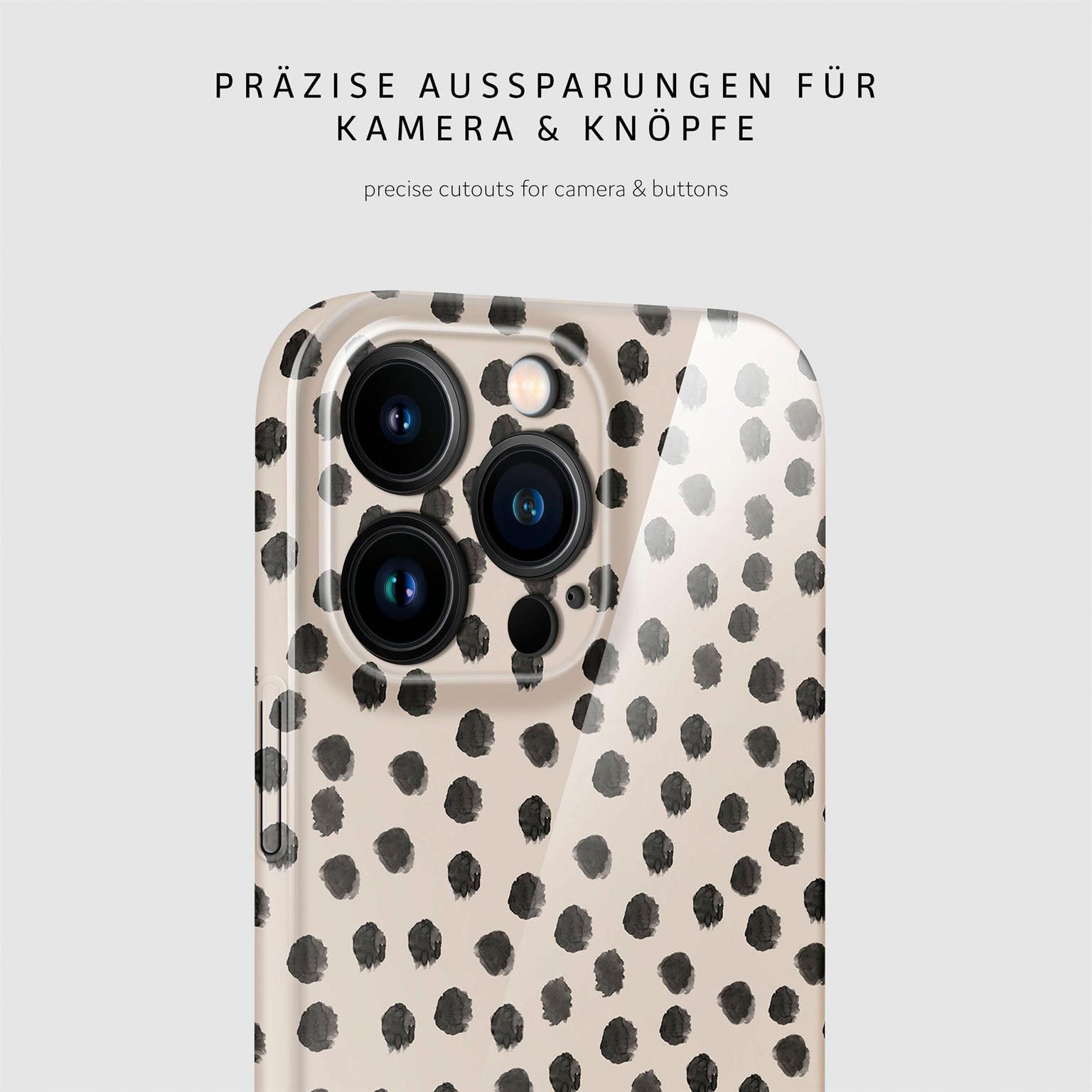 Splash Case für iPhone 15 Pro Max in der Farbe Cookies & Cream (Braun / Beige)