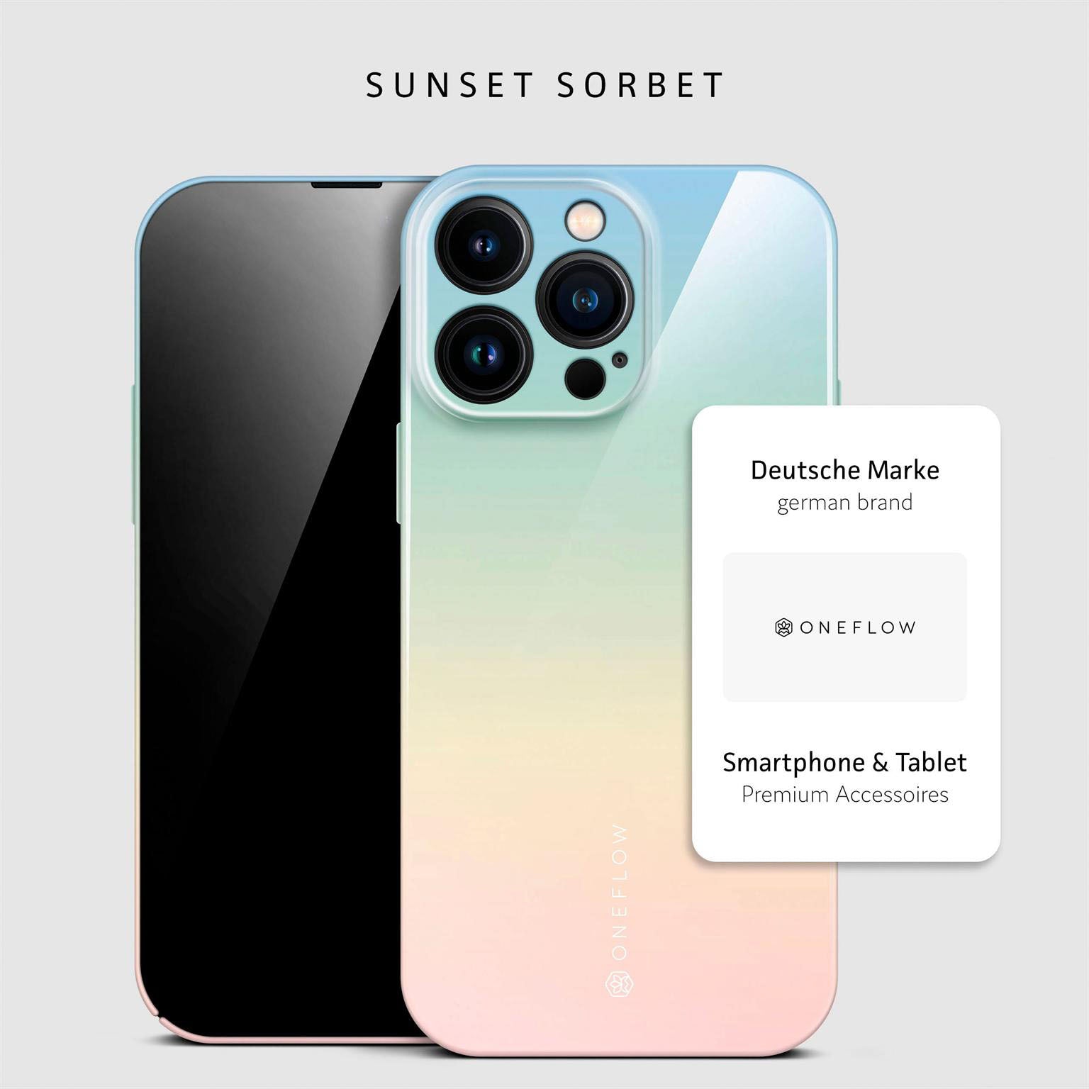Splash Case für iPhone 15 Pro Max in der Farbe Sunset Sorbet (Mehrfarbig (bunt))