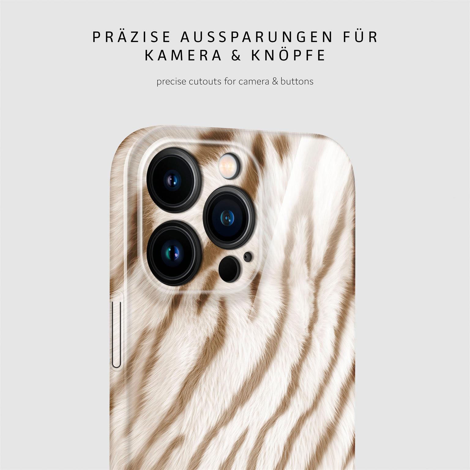 Wild Cover für iPhone 15 Pro Max in der Farbe Caramel Tiger (Braun / Beige)