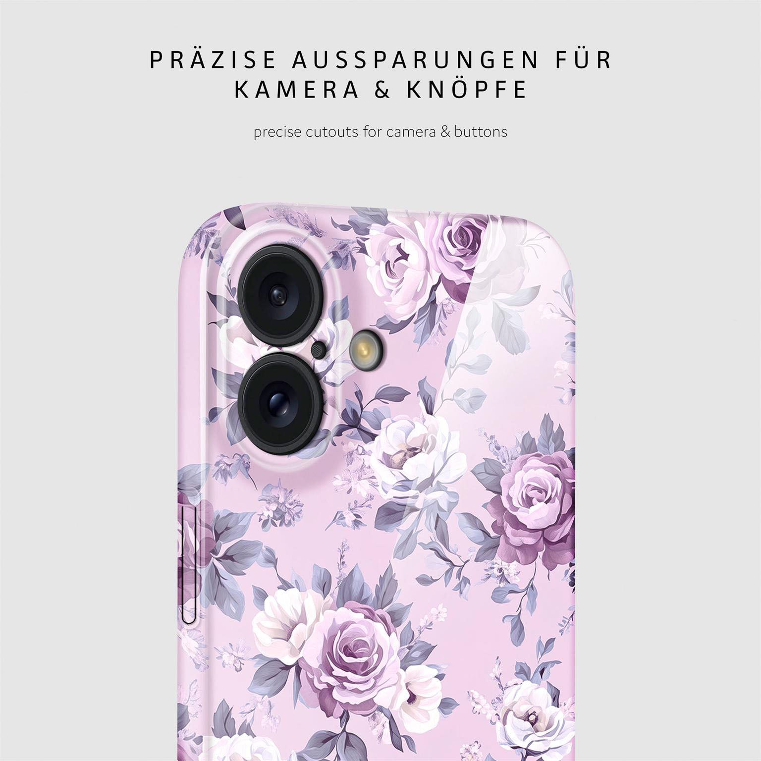 Flower Cover für iPhone 16 in der Farbe Lavender Dream (Lila / Violett)
