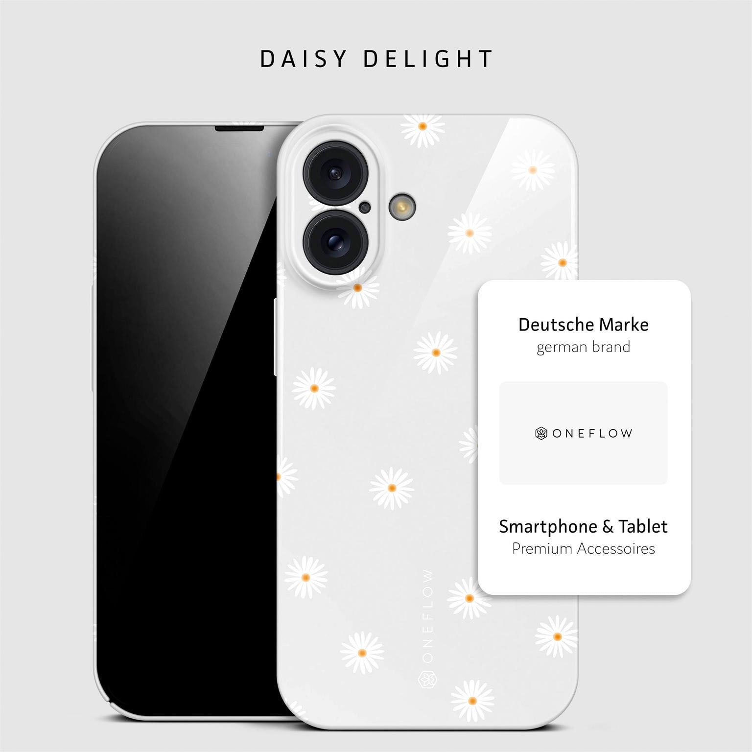 Splash Case für iPhone 16 in der Farbe Daisy Delight (Weiß)