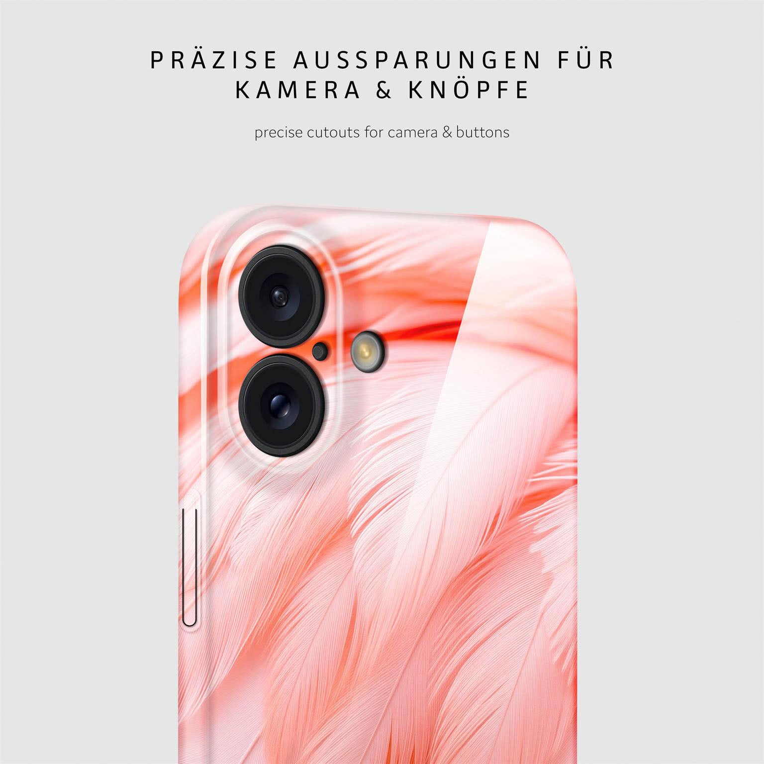 Wild Cover für iPhone 16 in der Farbe Smooth Flamingo (Rosa / Pink)