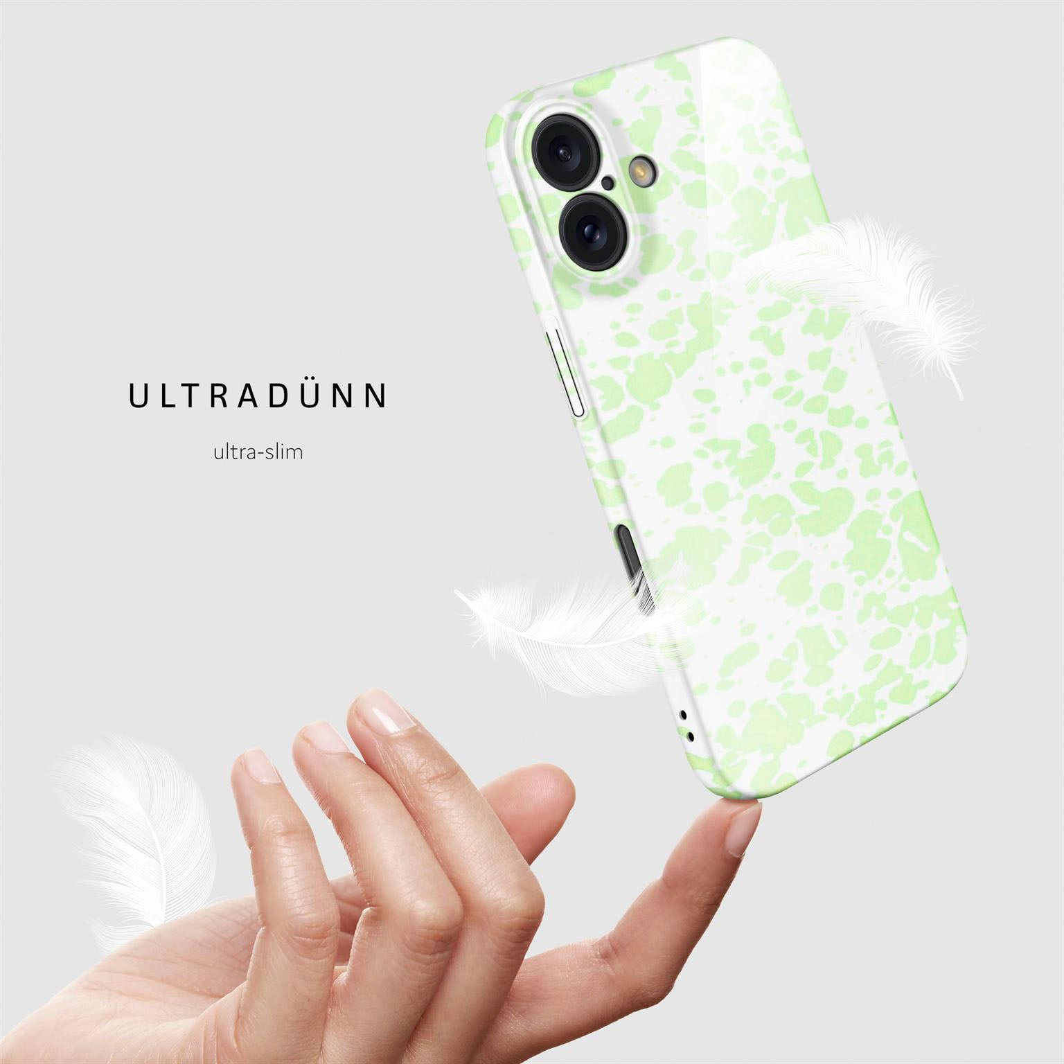 Splash Case für iPhone 16 in der Farbe Mint Mirage (Grün)