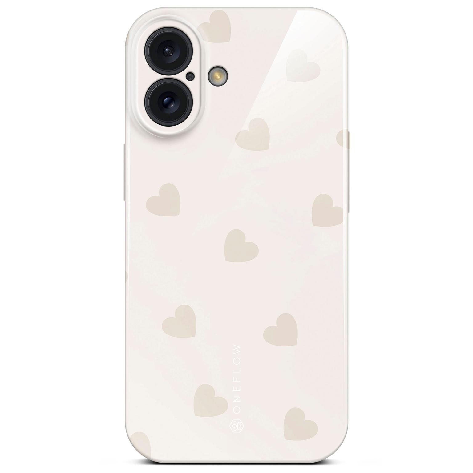 Splash Case für iPhone 16 in der Farbe Latte Love (Braun / Beige)