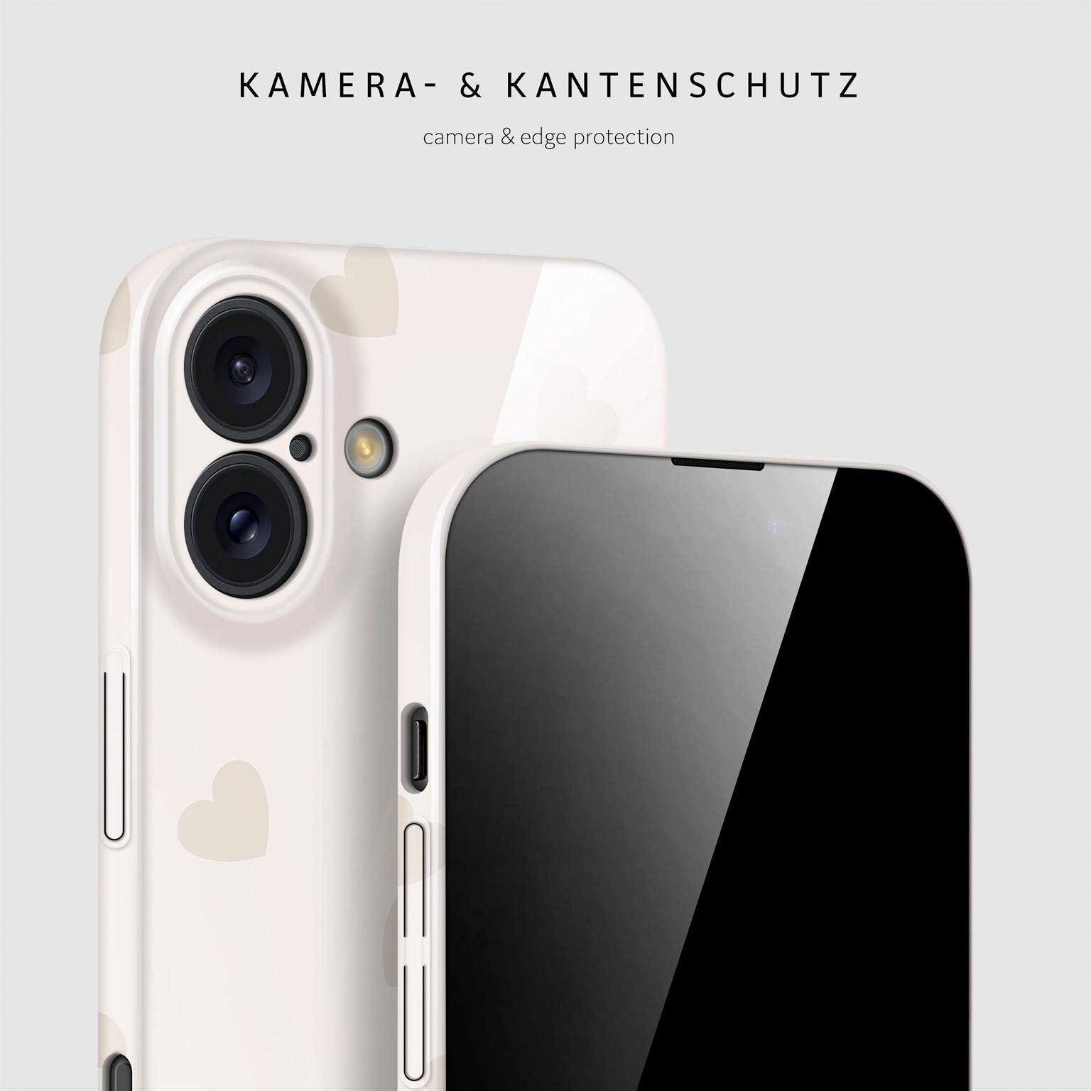 Splash Case für iPhone 16 in der Farbe Latte Love (Braun / Beige)