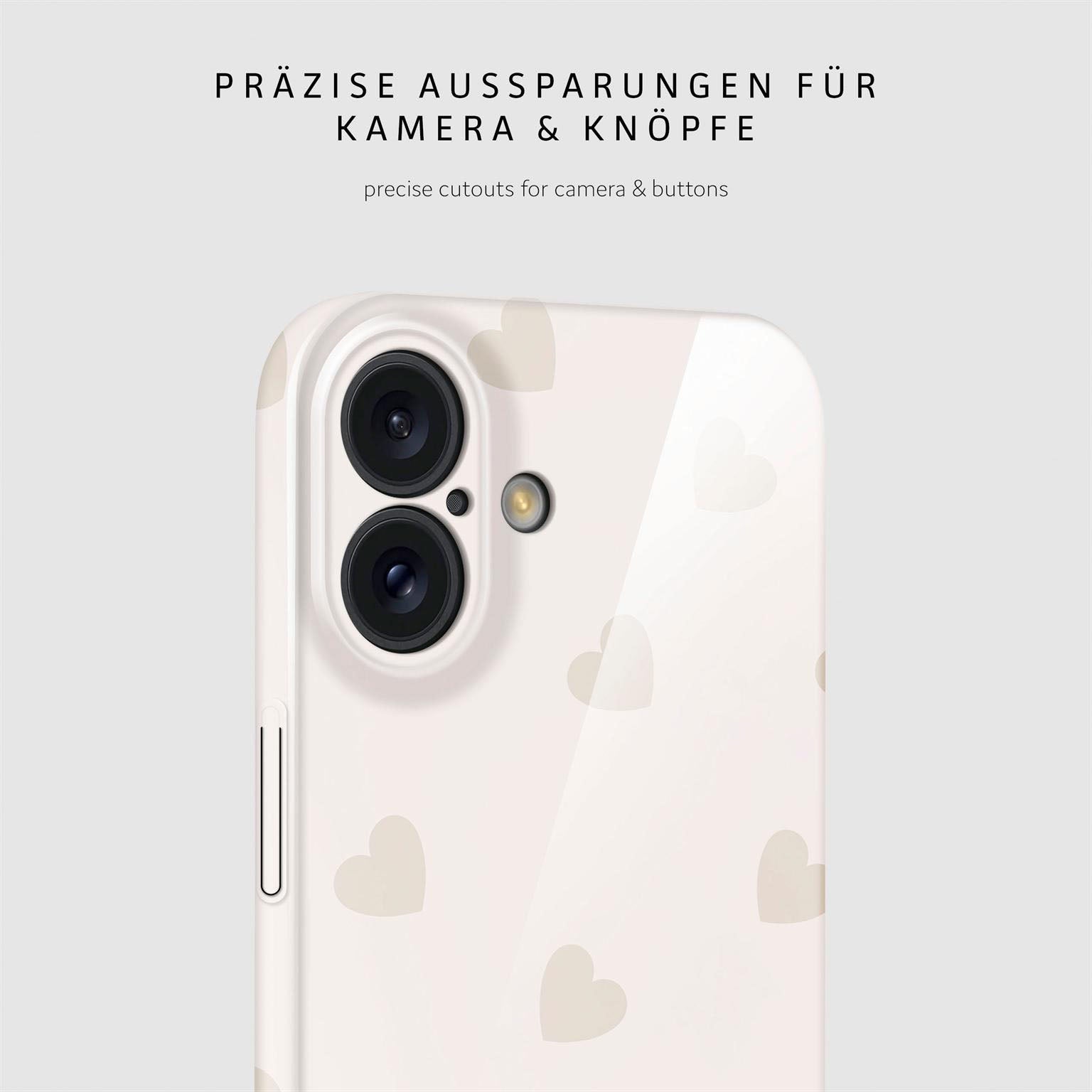Splash Case für iPhone 16 in der Farbe Latte Love (Braun / Beige)