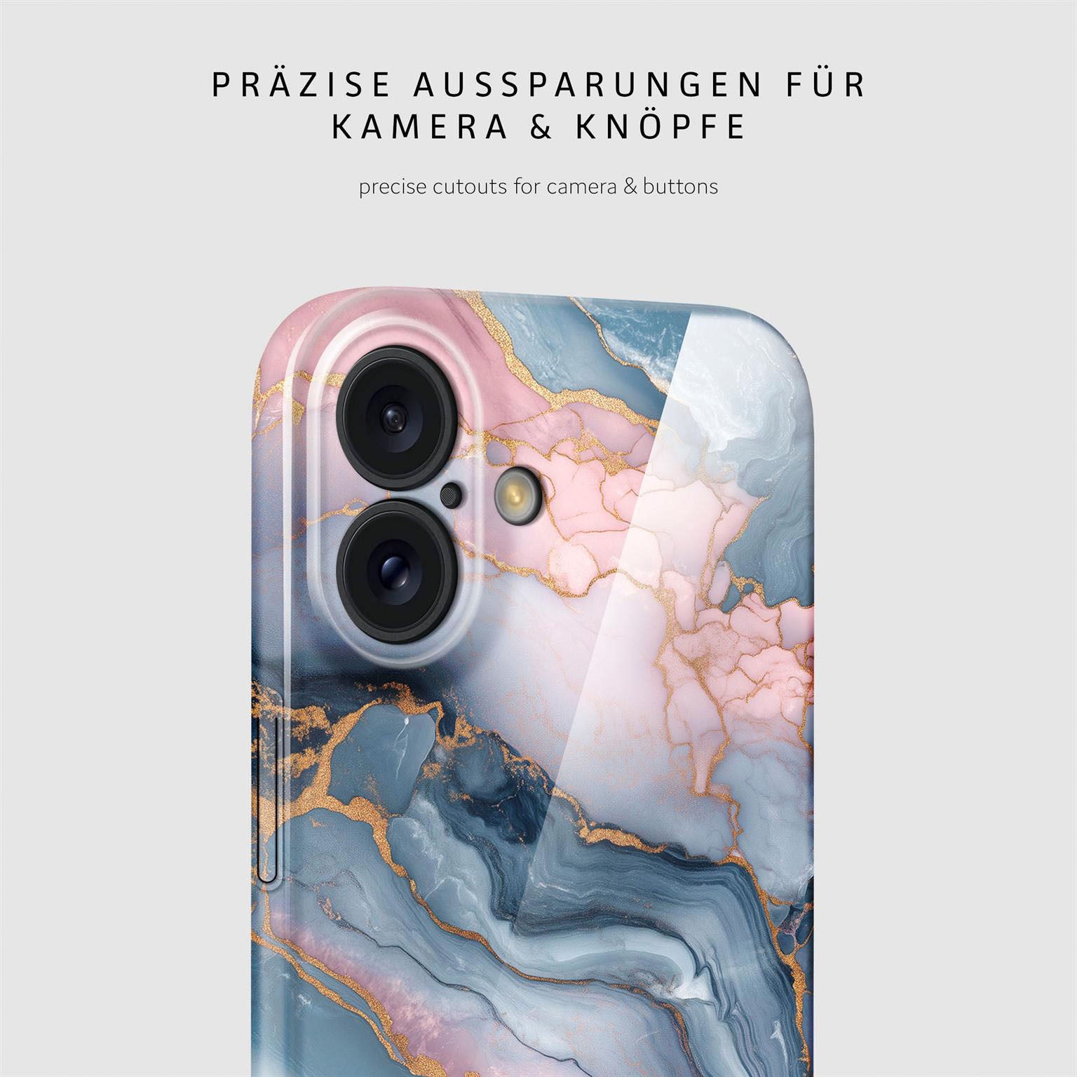 Bliss Cover für iPhone 16 in der Farbe Aurora Lagoon (Mehrfarbig (bunt))