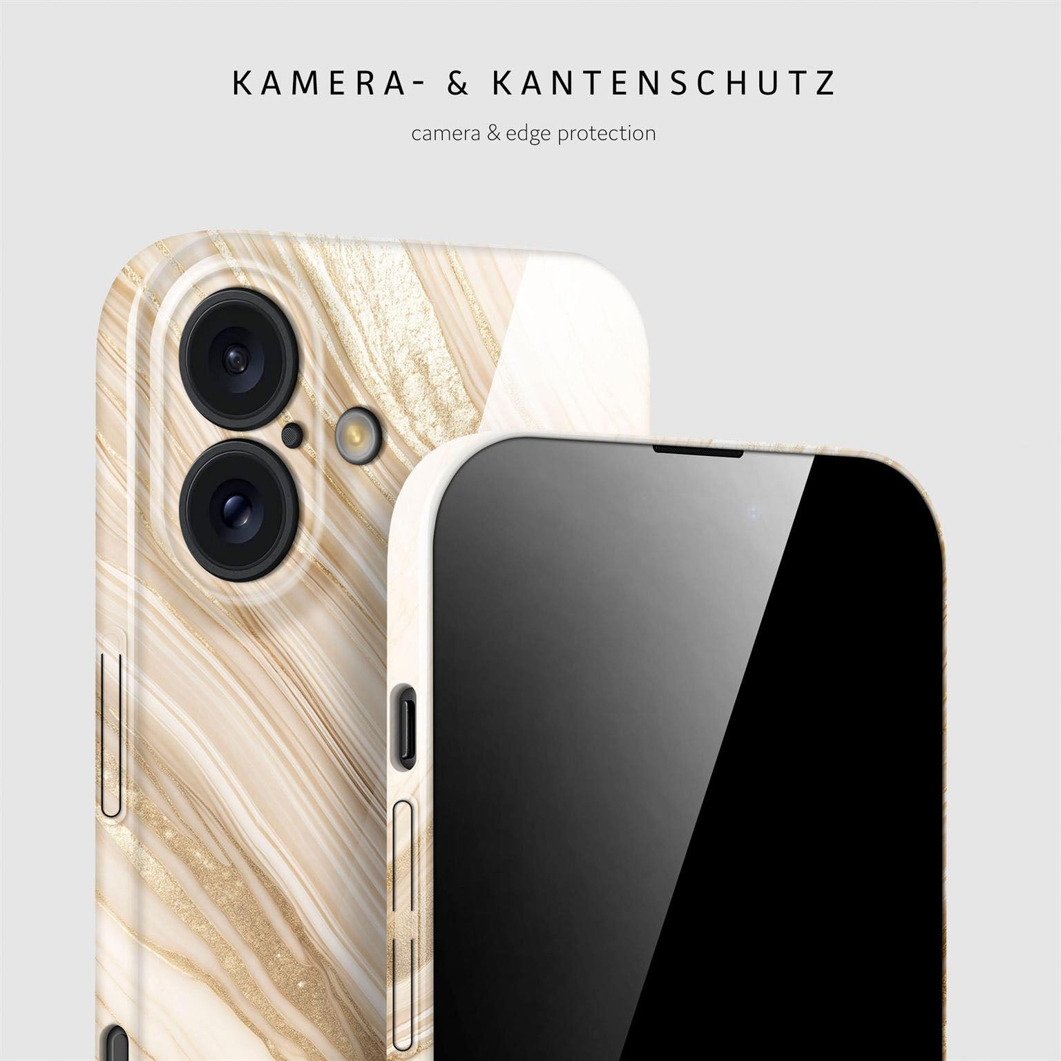 Bliss Cover für iPhone 16 in der Farbe Sand Dune (Braun / Beige)