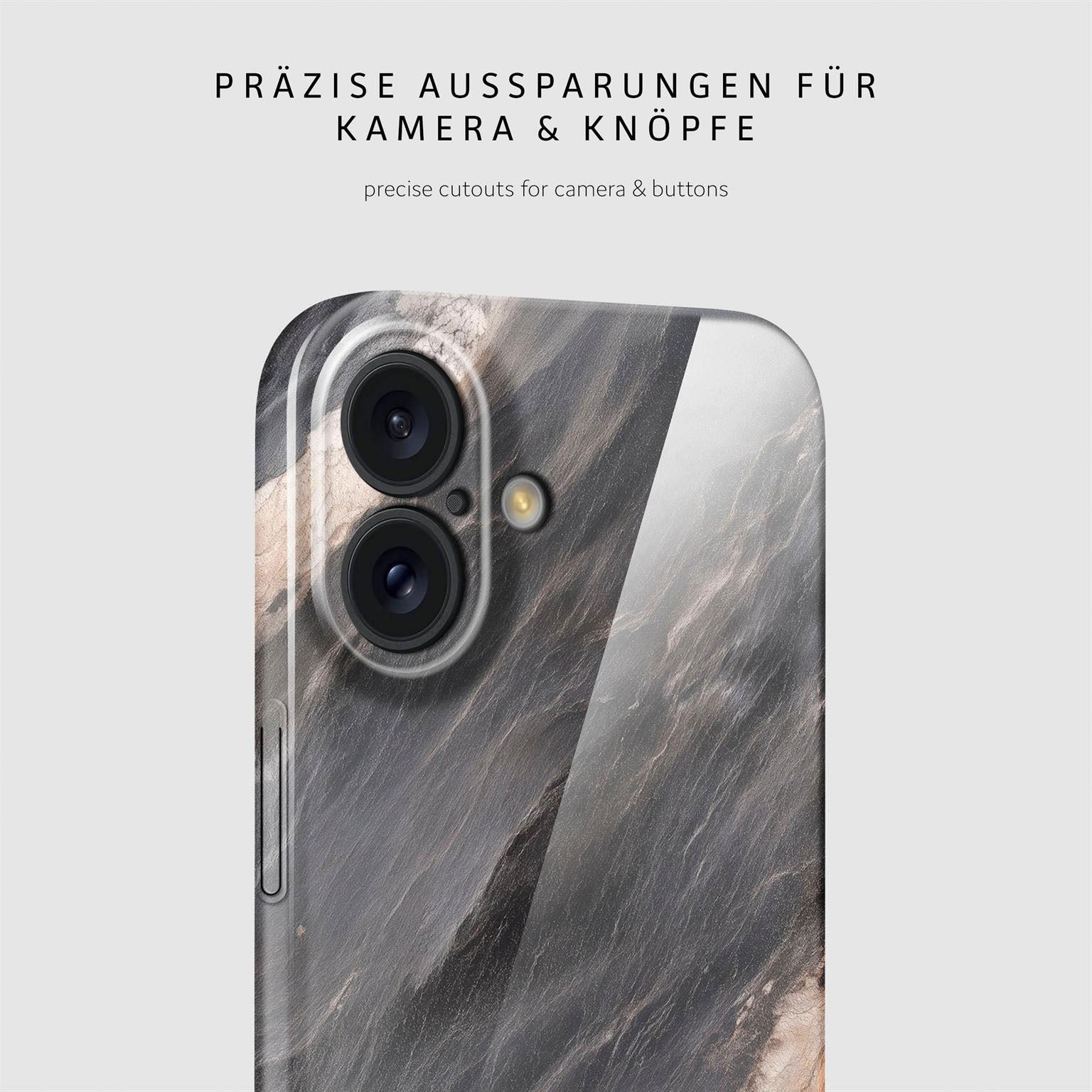 Bliss Cover für iPhone 16 in der Farbe Slate Horizon (Grau)