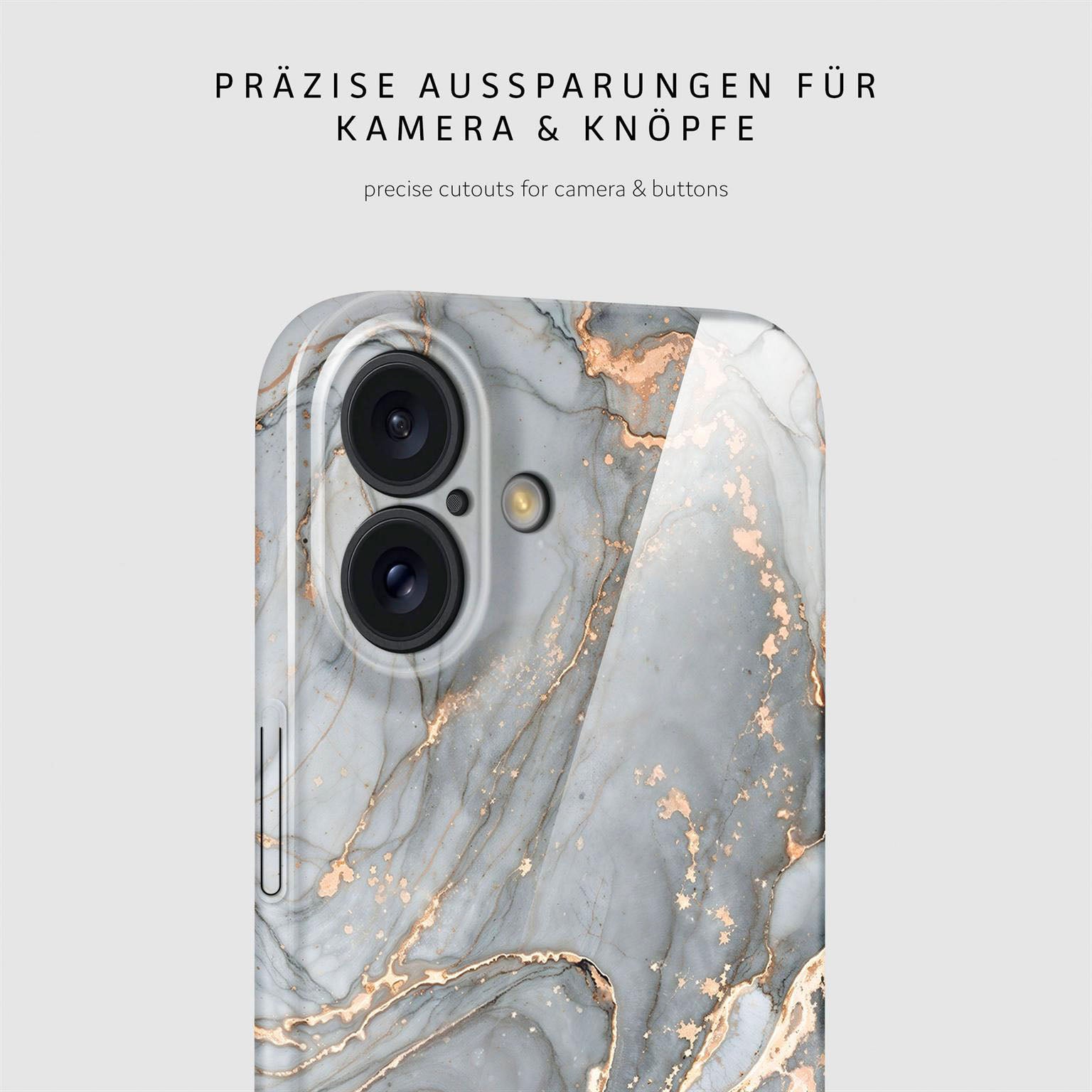 Bliss Cover für iPhone 16 in der Farbe Soft Granite (Grau)